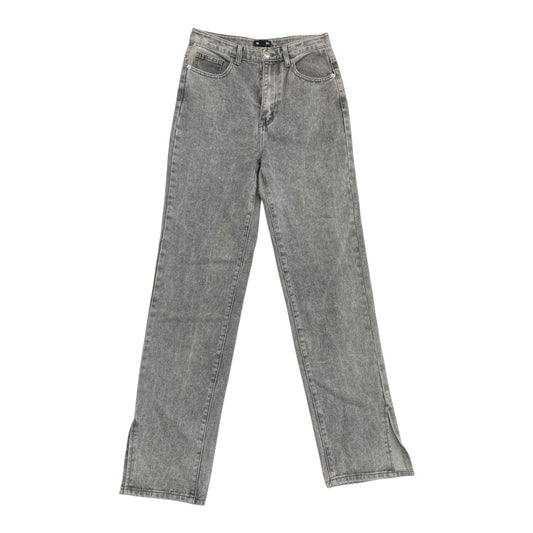Jeans Straight By Pretty Little Thing In Grey, Size:6