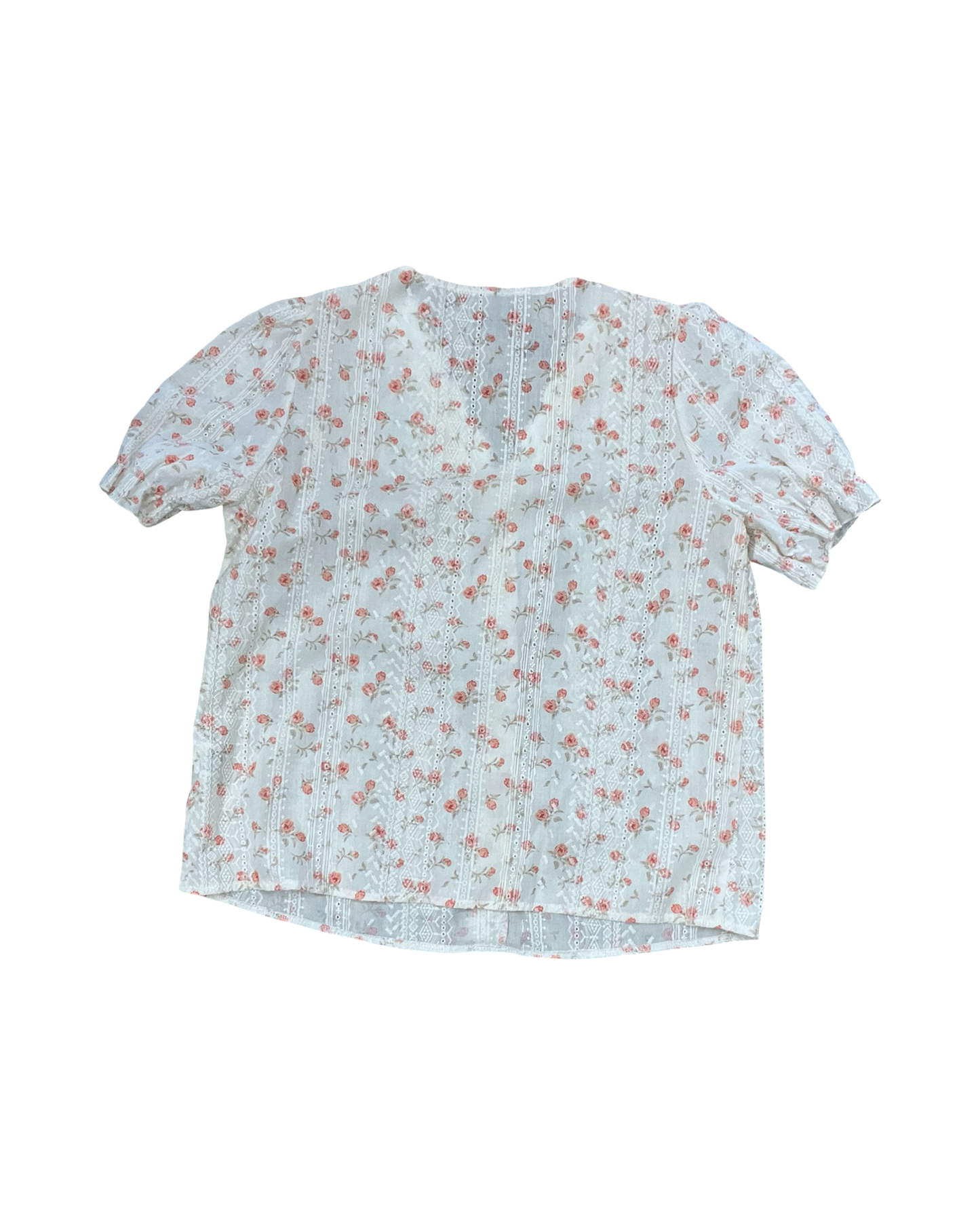 Top Ss By Shein In Cream & Orange, Size:L