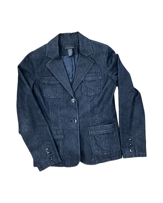 Blazer By Attention In Black Denim, Size:S