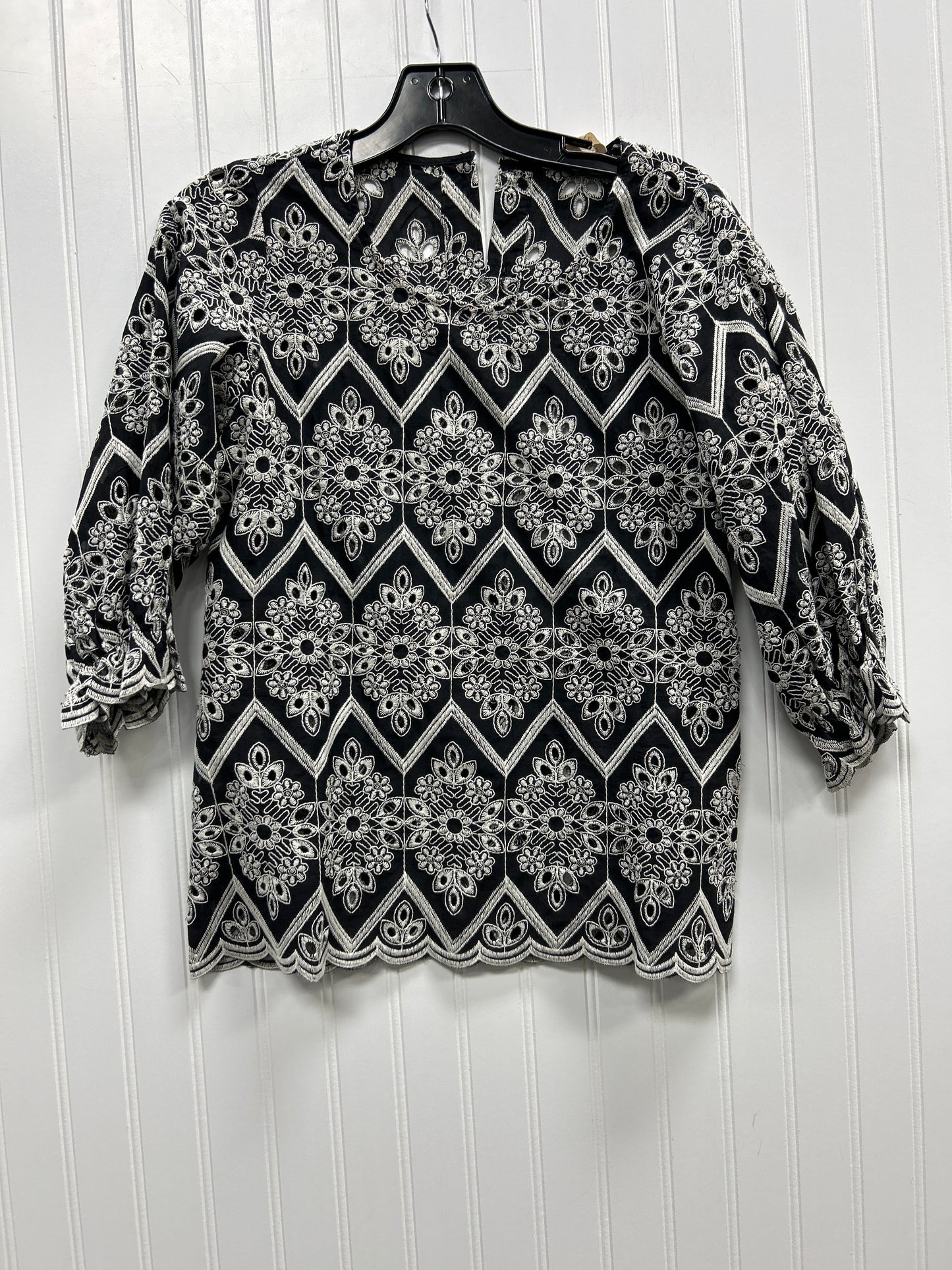 Top Ls By Solitaire In Black & White, Size:S