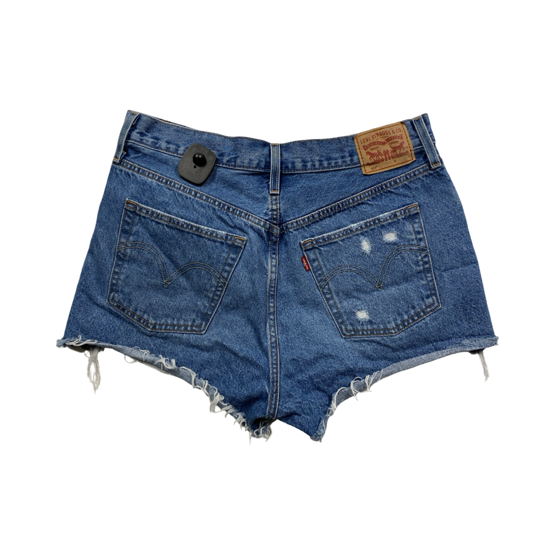 Shorts By Levis In Blue Denim, Size:12