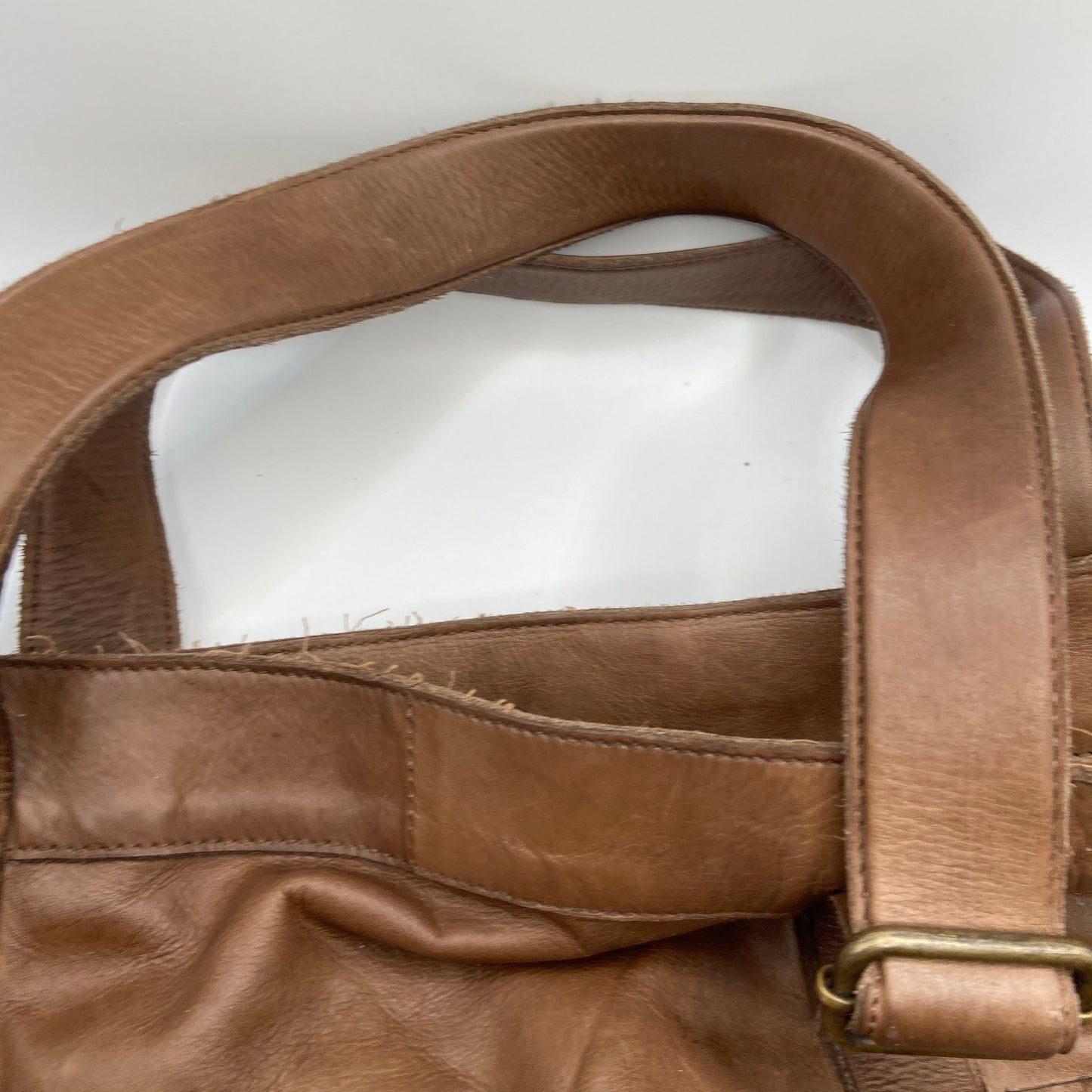 Tote Leather By Valentina, Size: Large