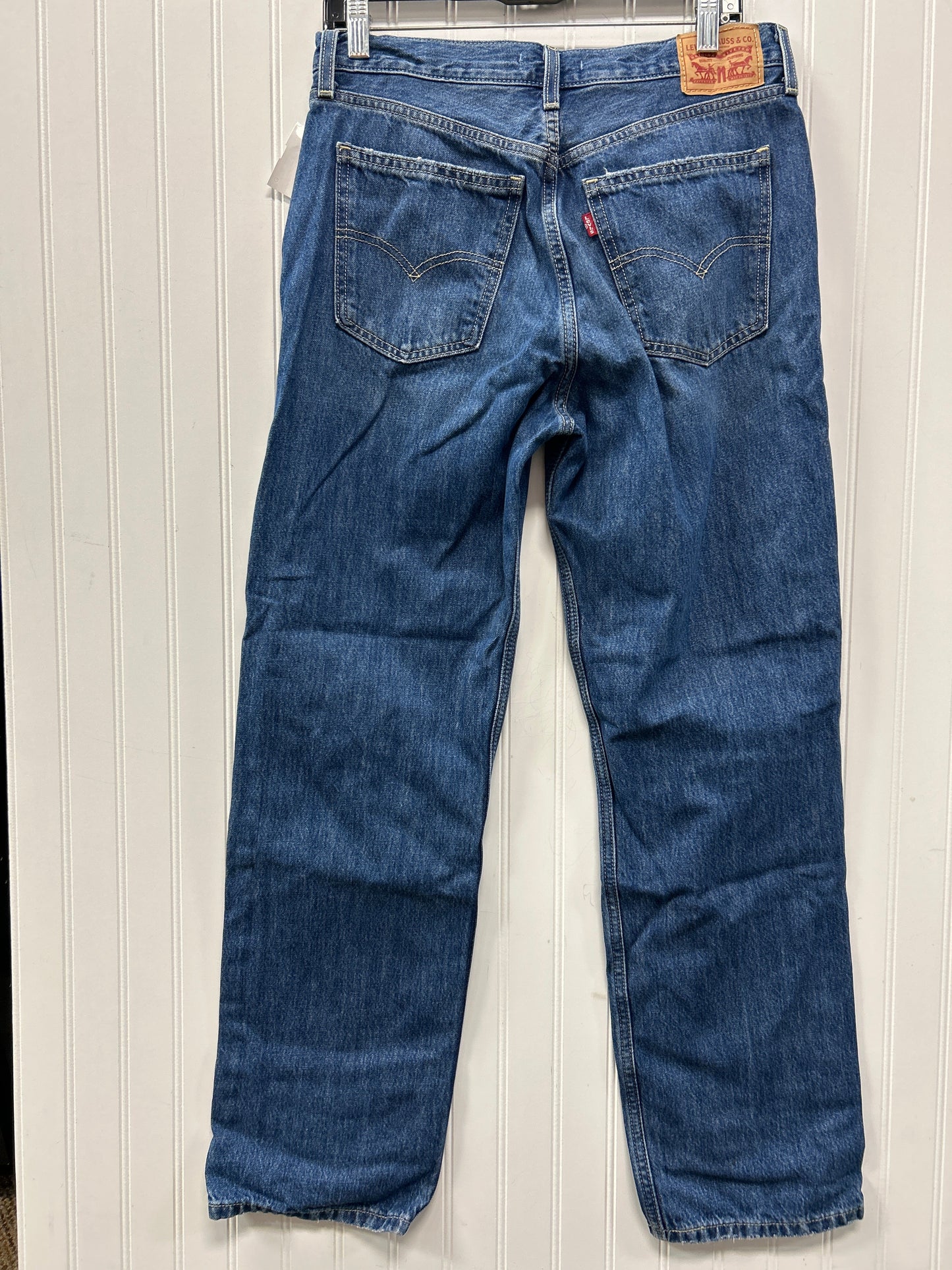 Jeans Straight By Levis In Blue Denim, Size:6