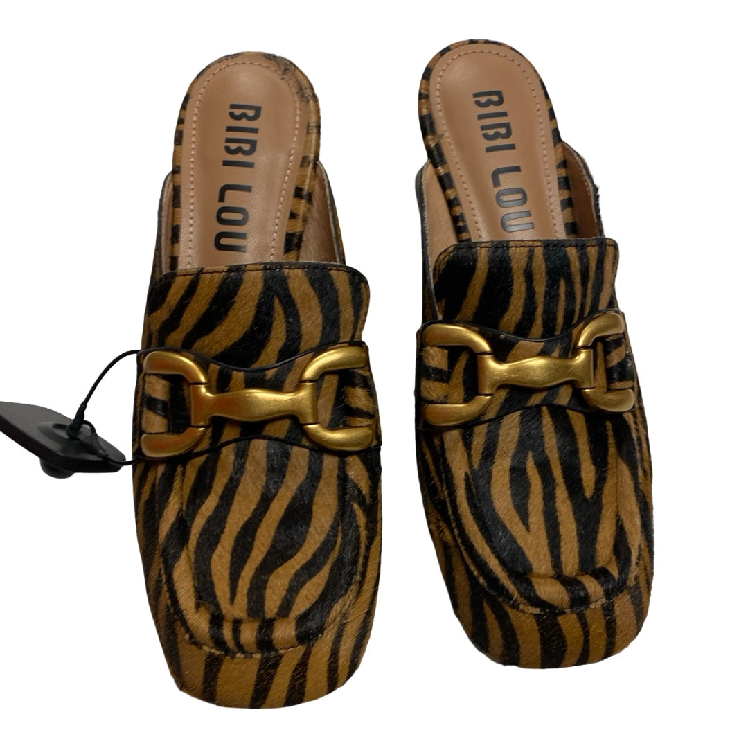 Shoes Heels Block By Anthropologie In Animal Print, Size:9