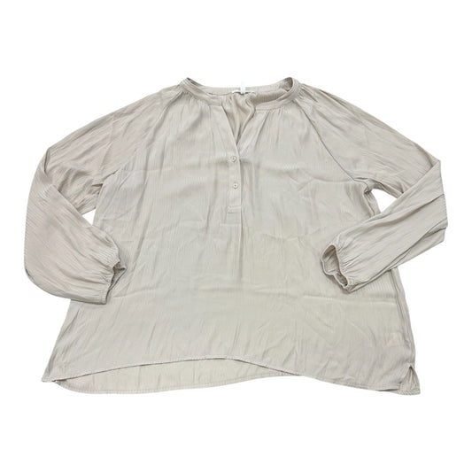 Blouse Ls By Maurices In Beige, Size:Xl