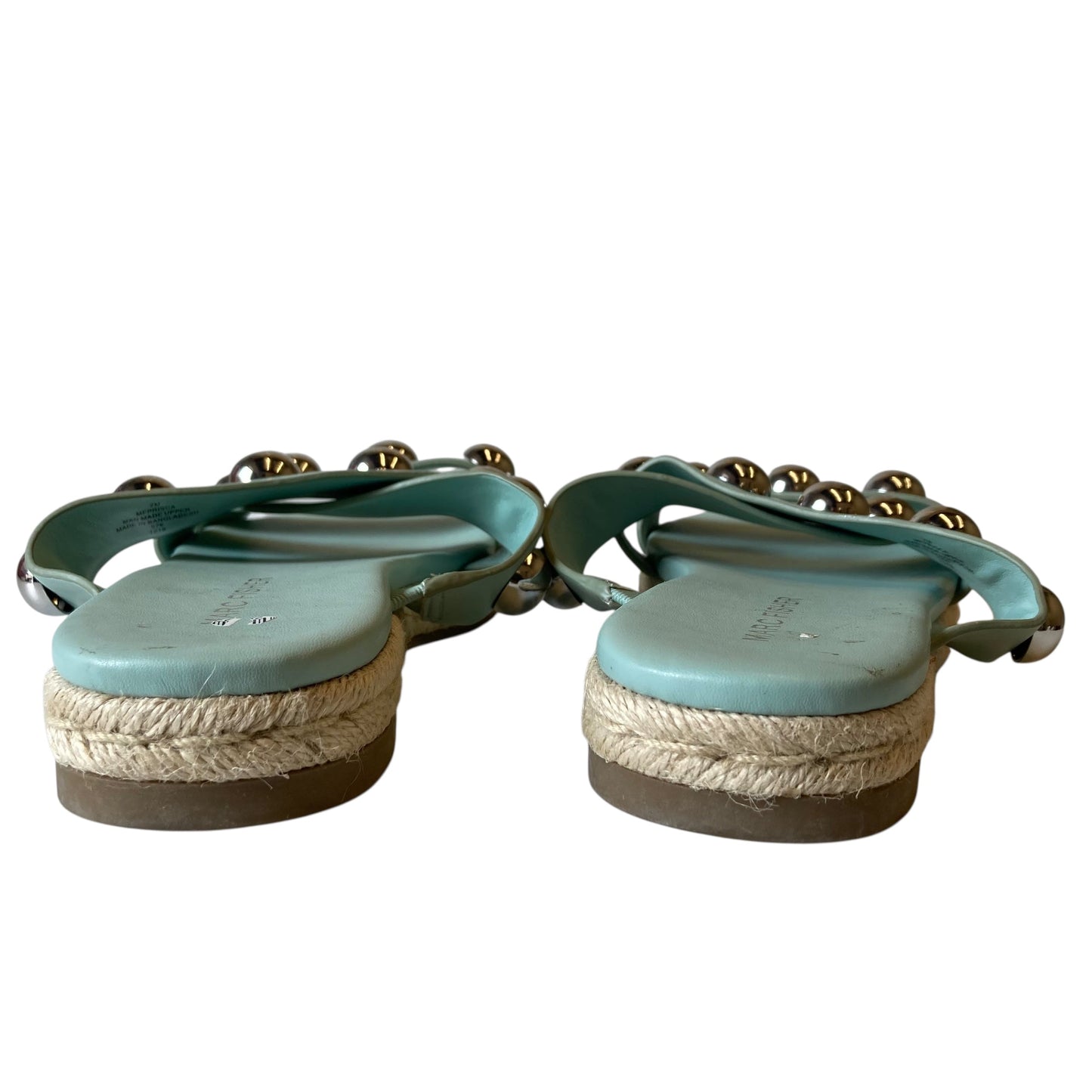Sandals Flats By Marc Fisher In Green, Size:7