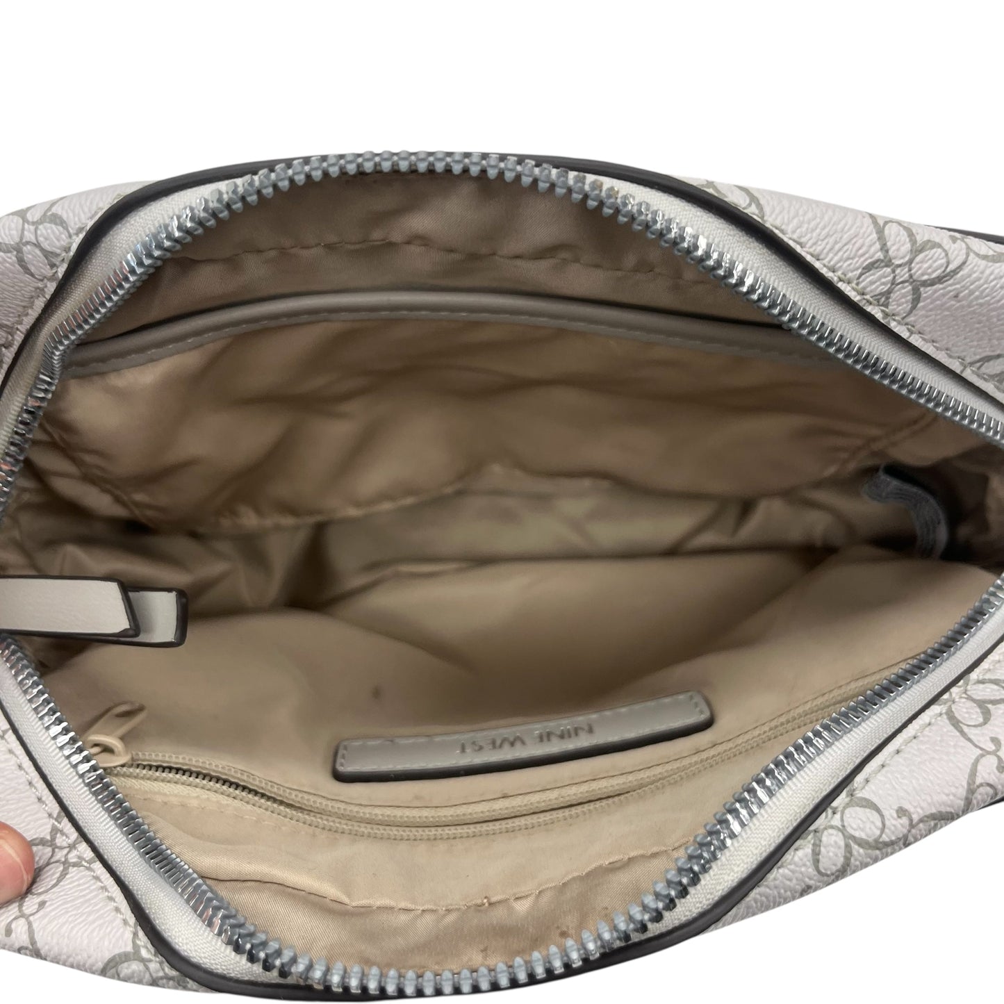 Crossbody By Nine West In Grey, Size:Medium