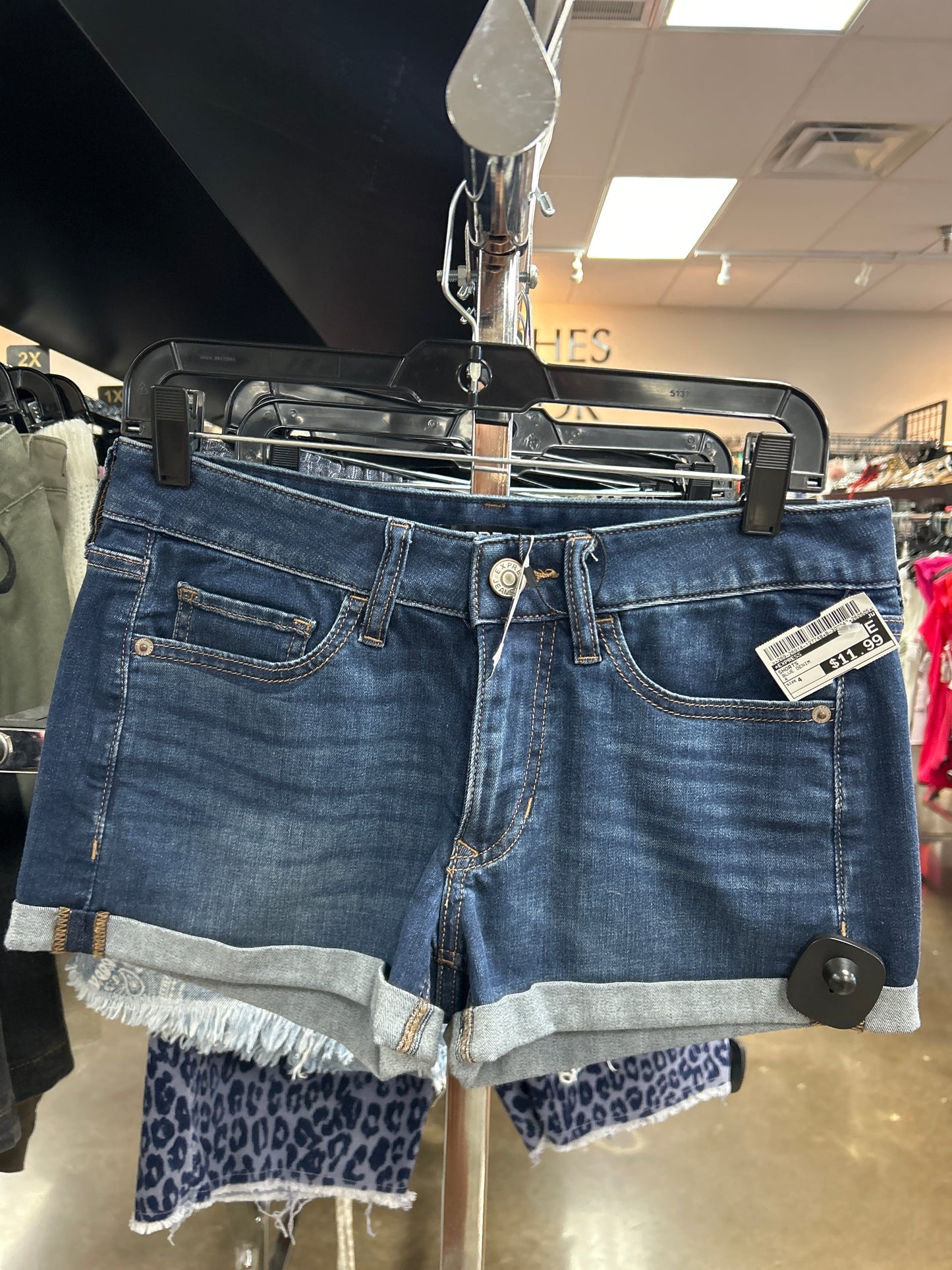Shorts By Express In Blue Denim, Size:4