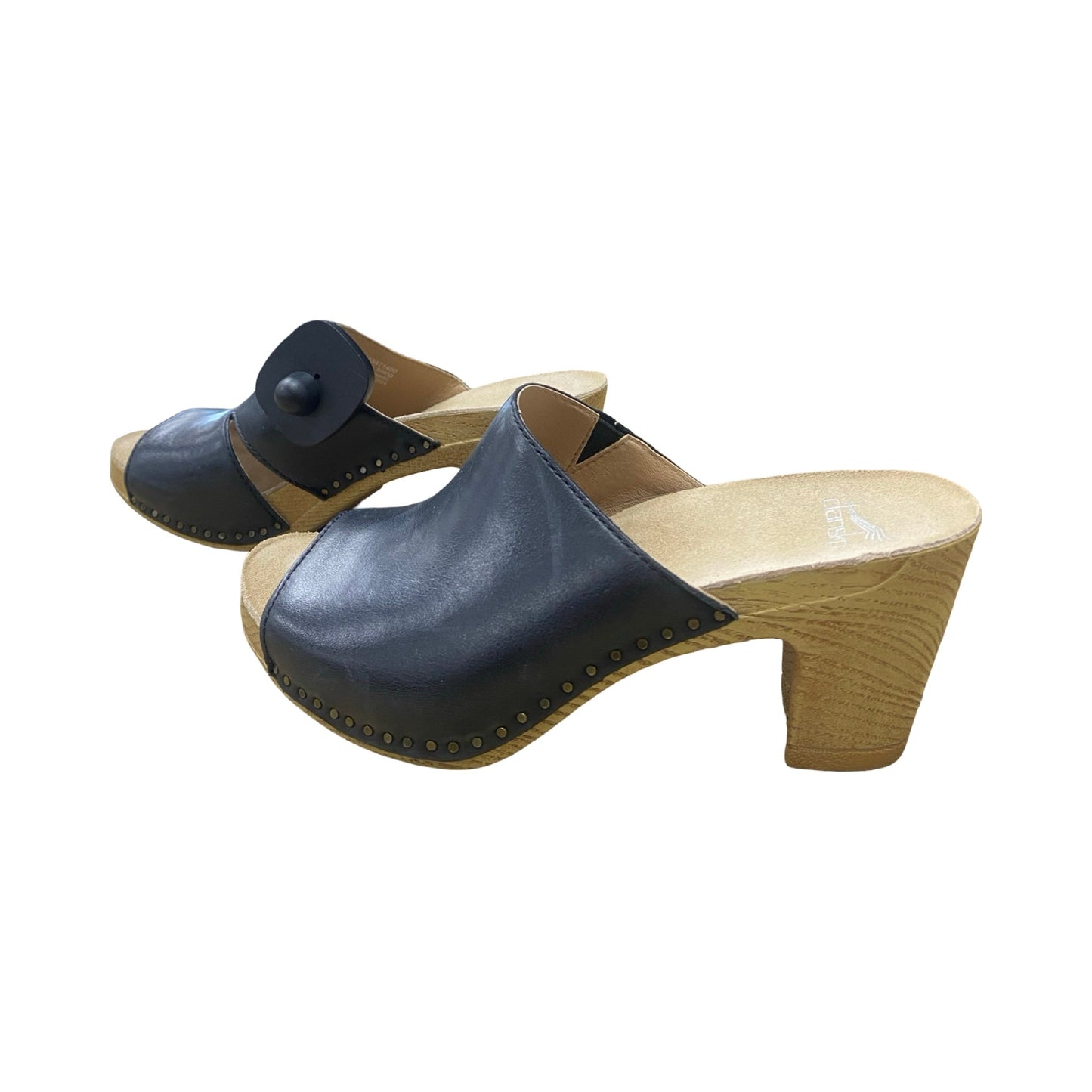Sandals Heels Wedge By Dansko In Black, Size:6.5