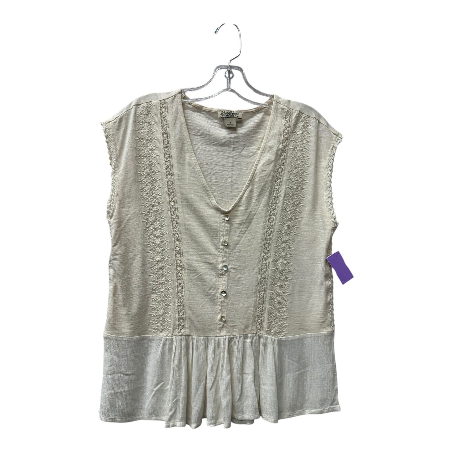 Top Ss By Lucky Brand In Cream, Size:S