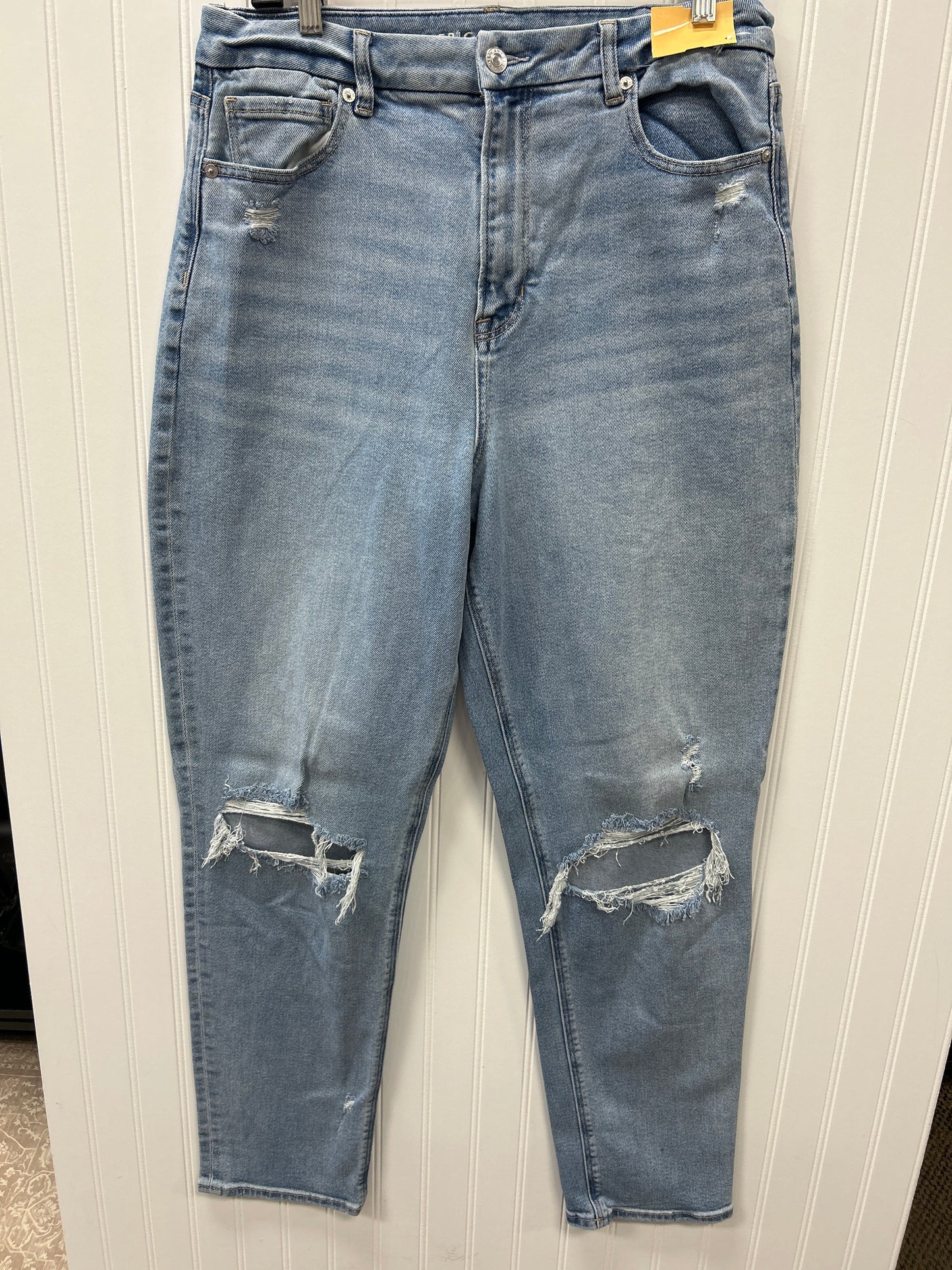 Jeans Wide Leg By American Eagle In Blue Denim, Size:14L