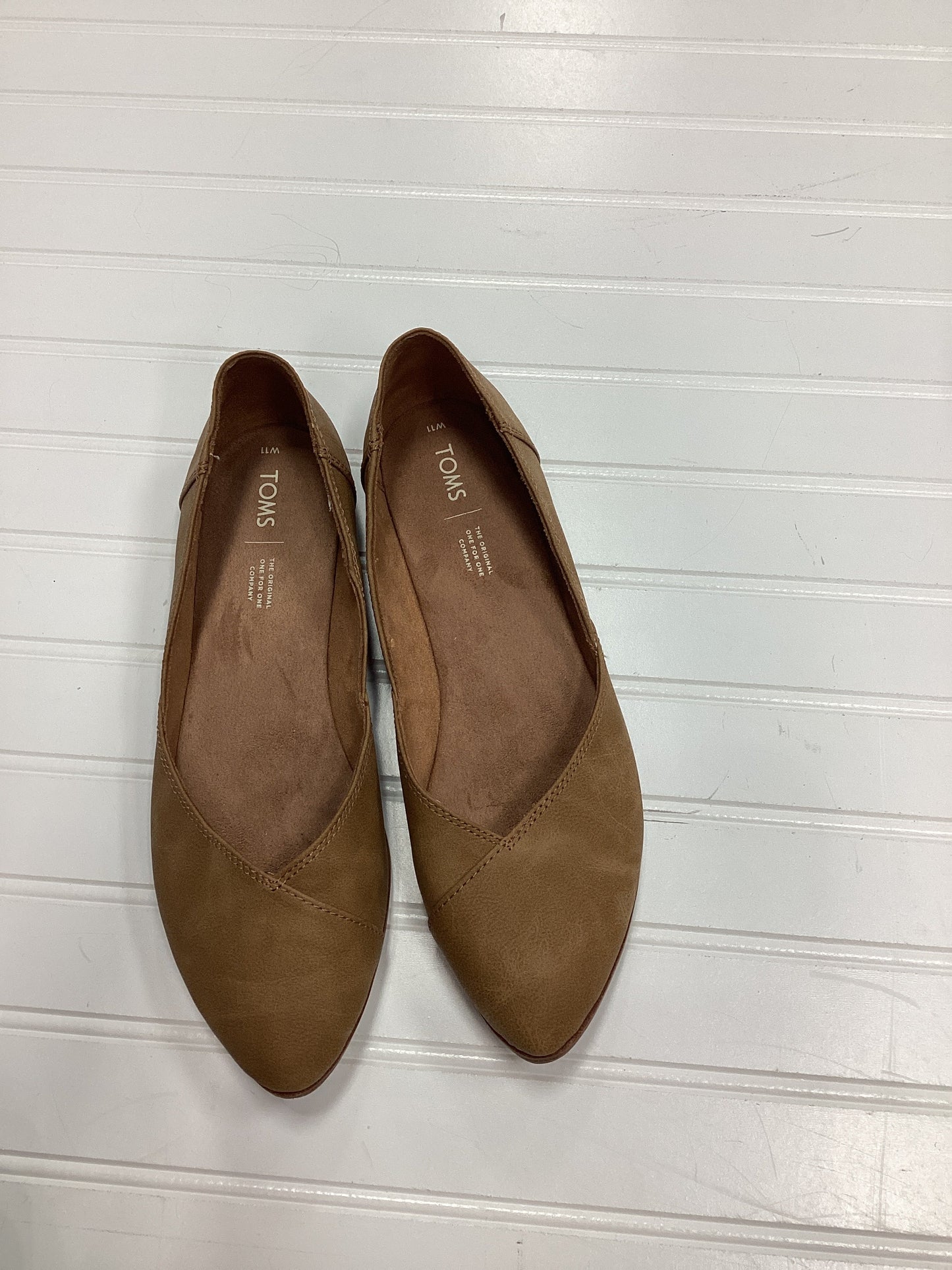 Shoes Flats By Toms In Tan, Size:11