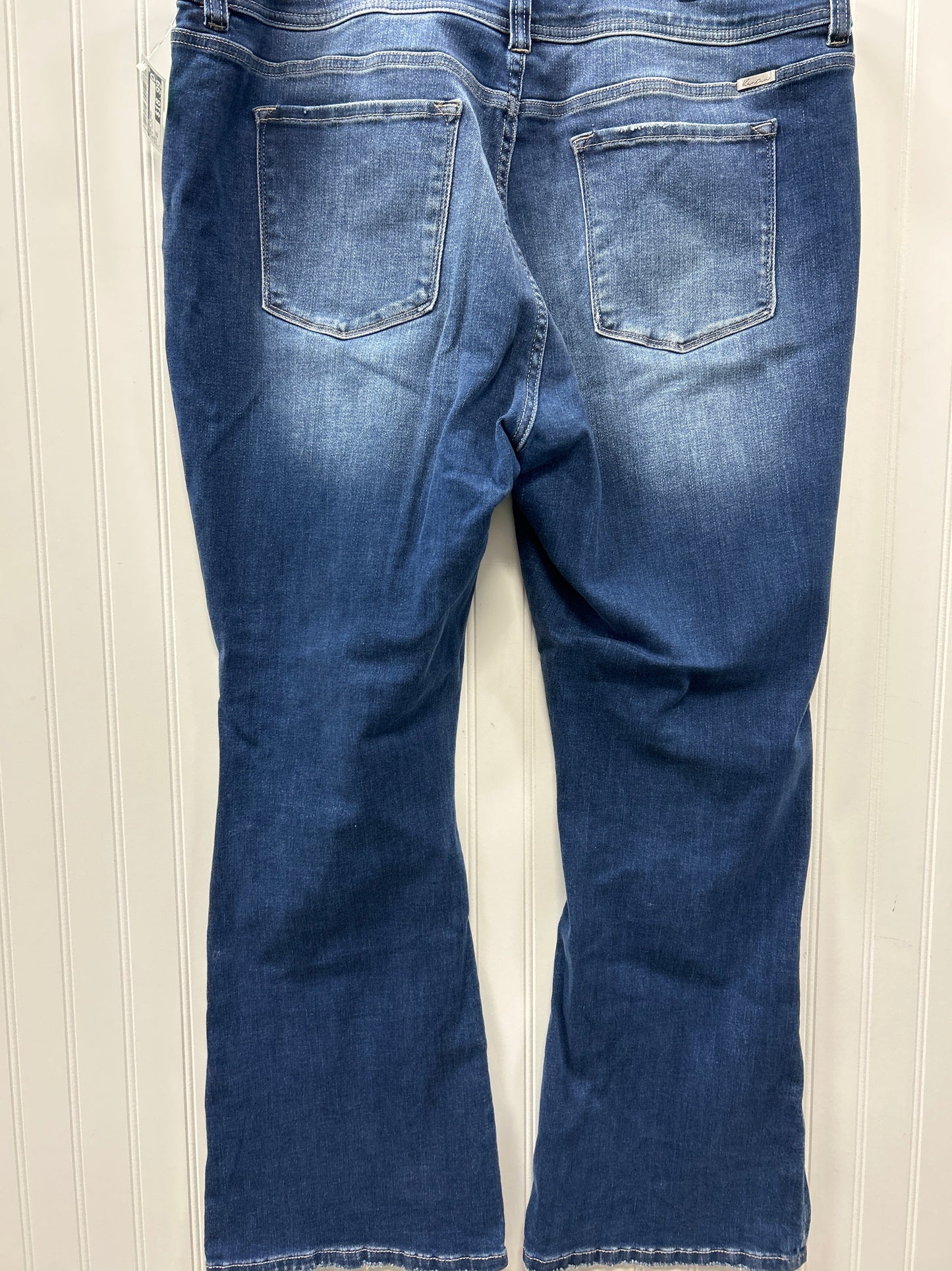 Jeans Flared By Kancan In Blue Denim, Size:22