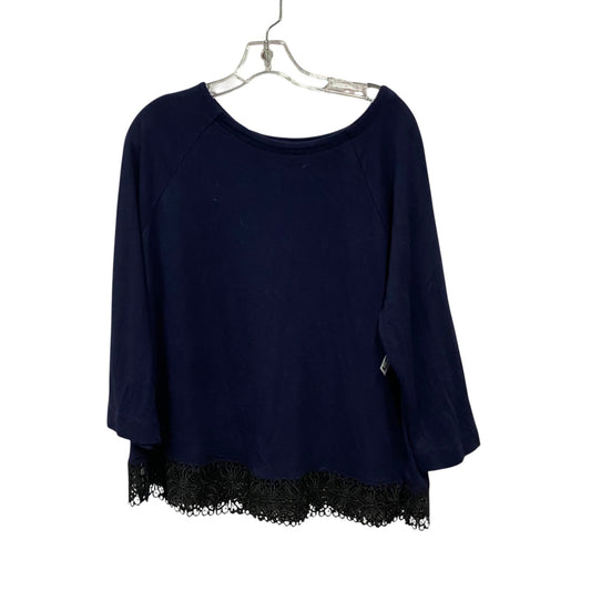 TOP LS by LOFT In BLUE, Size: XL