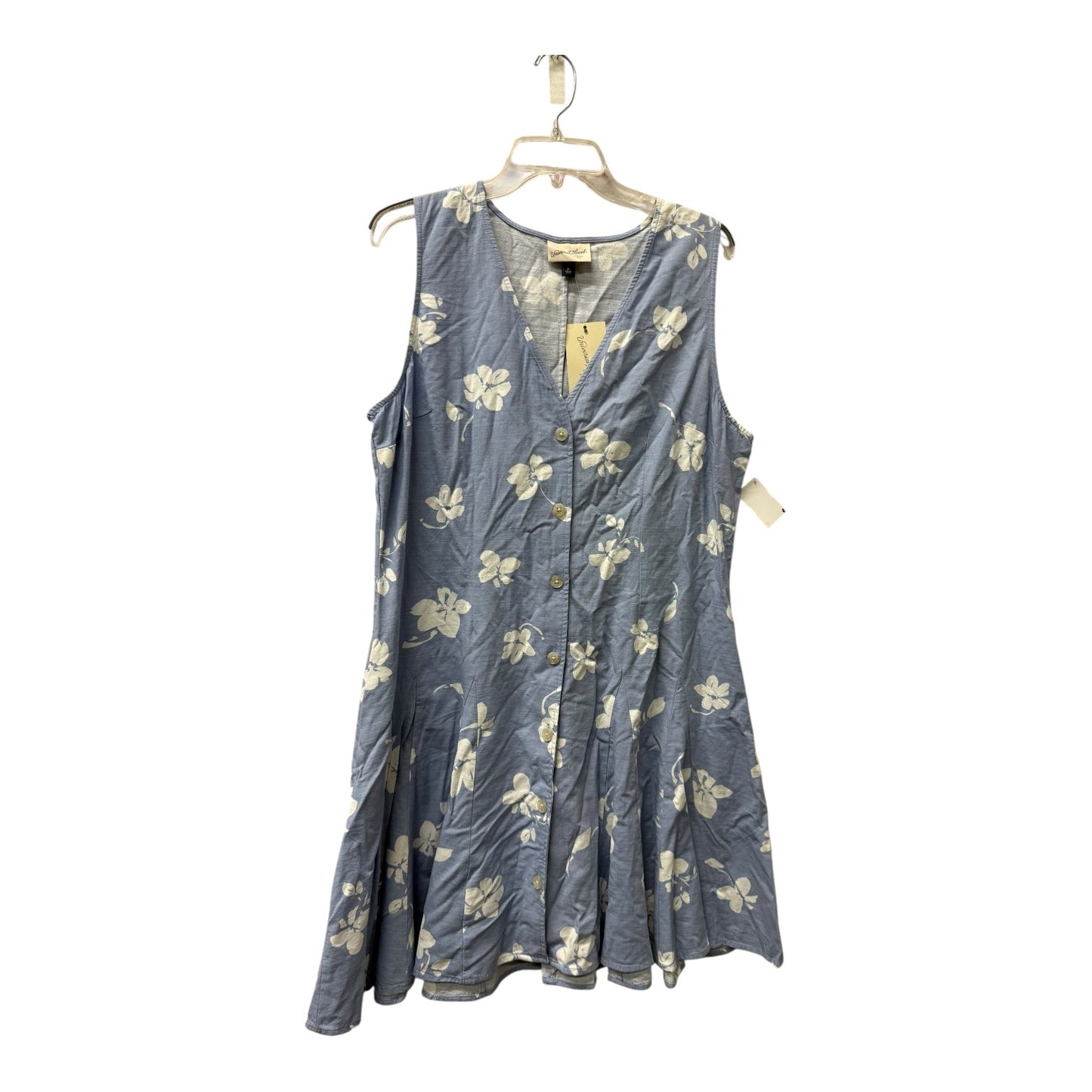 Dress Casual Short By Universal Thread In Blue & White, Size:Xl