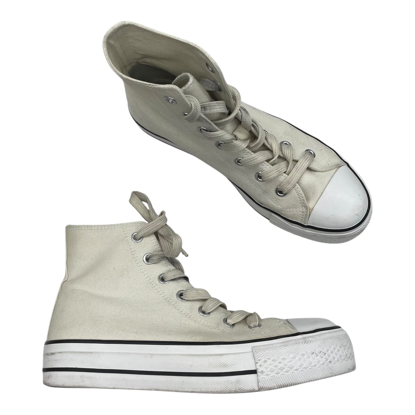 Shoes Sneakers By Falls Creek In Cream, Size:9