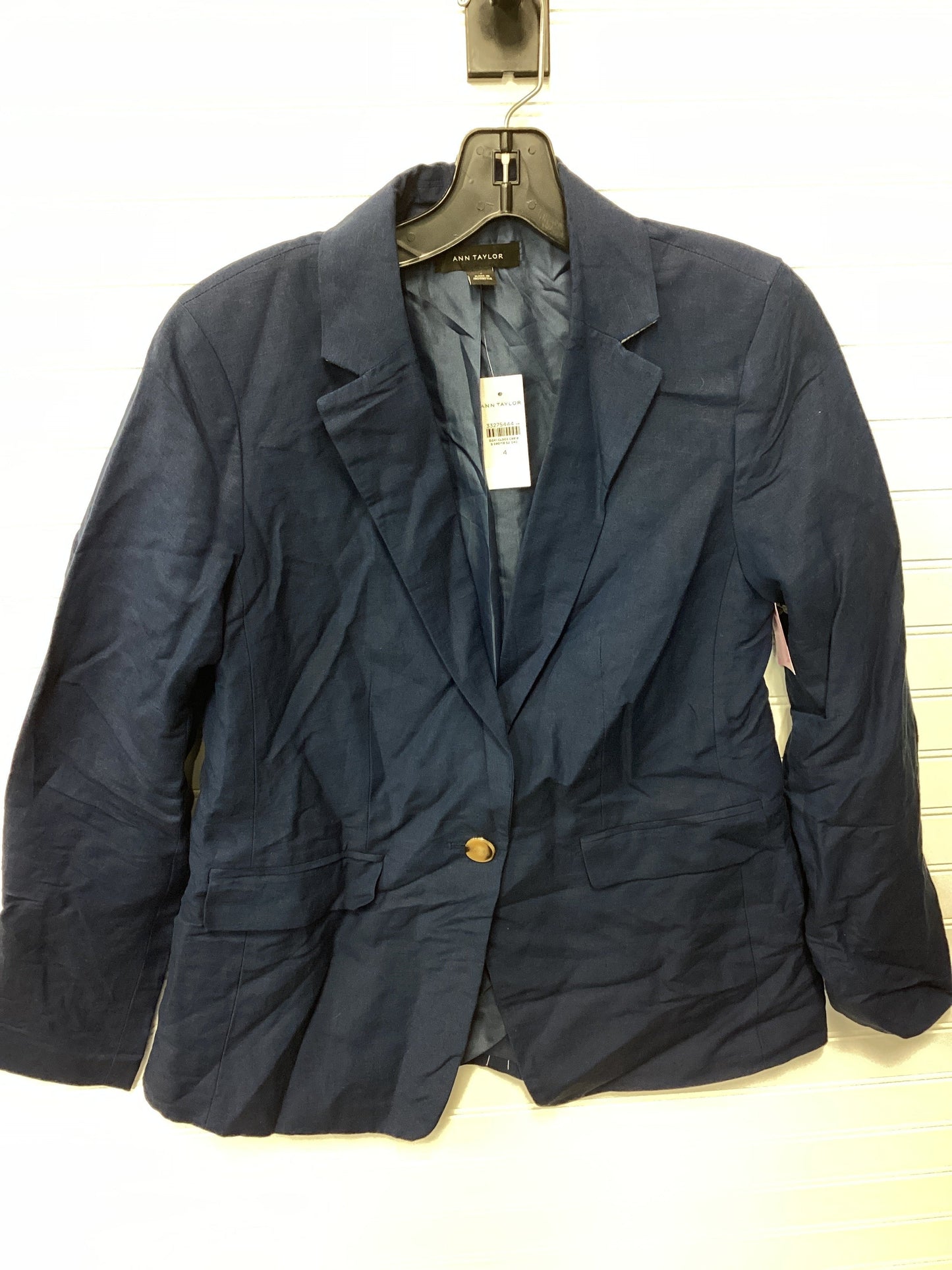 Blazer By Ann Taylor In Navy, Size:4