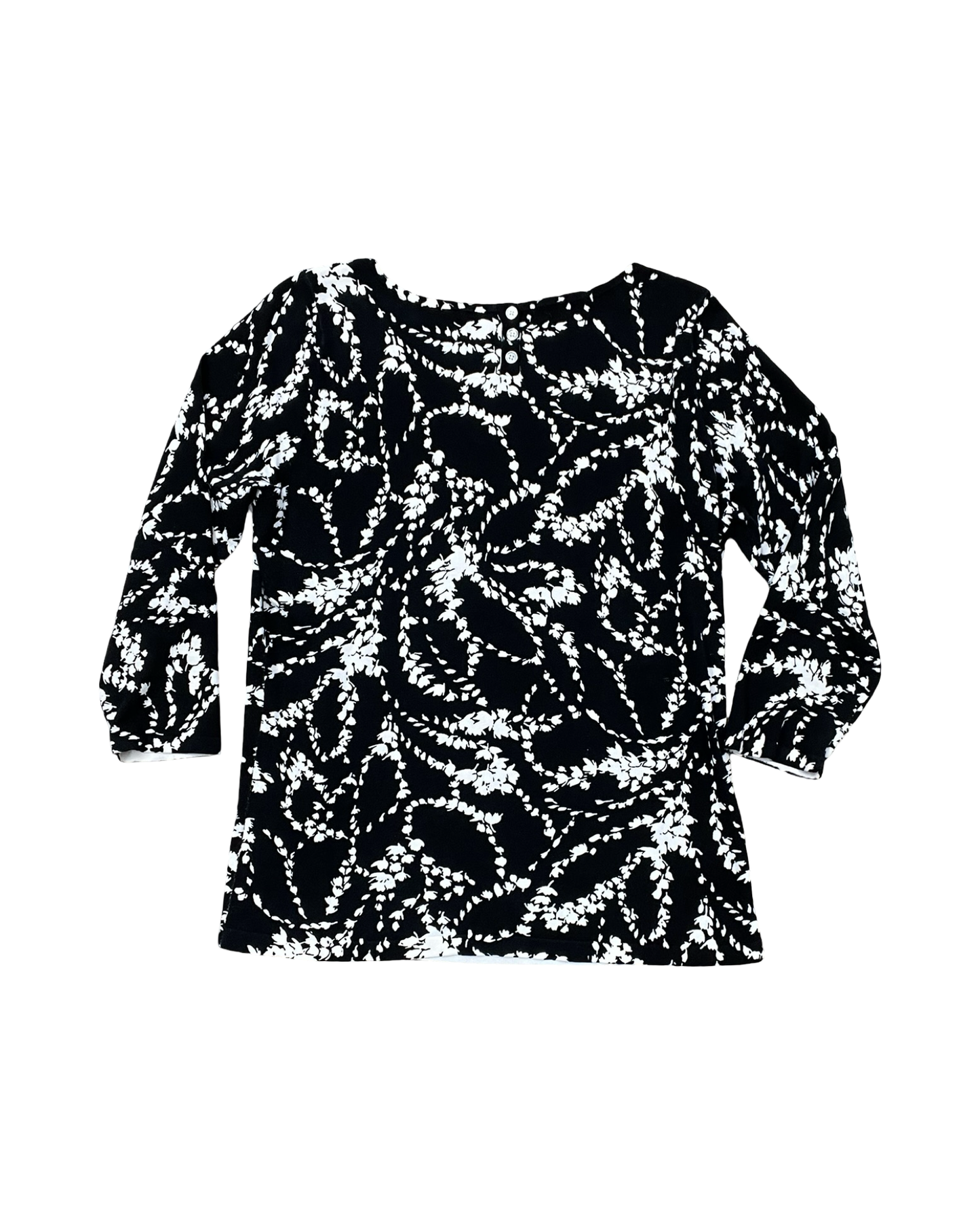 Top Ls By Talbots In Black & White, Size:M