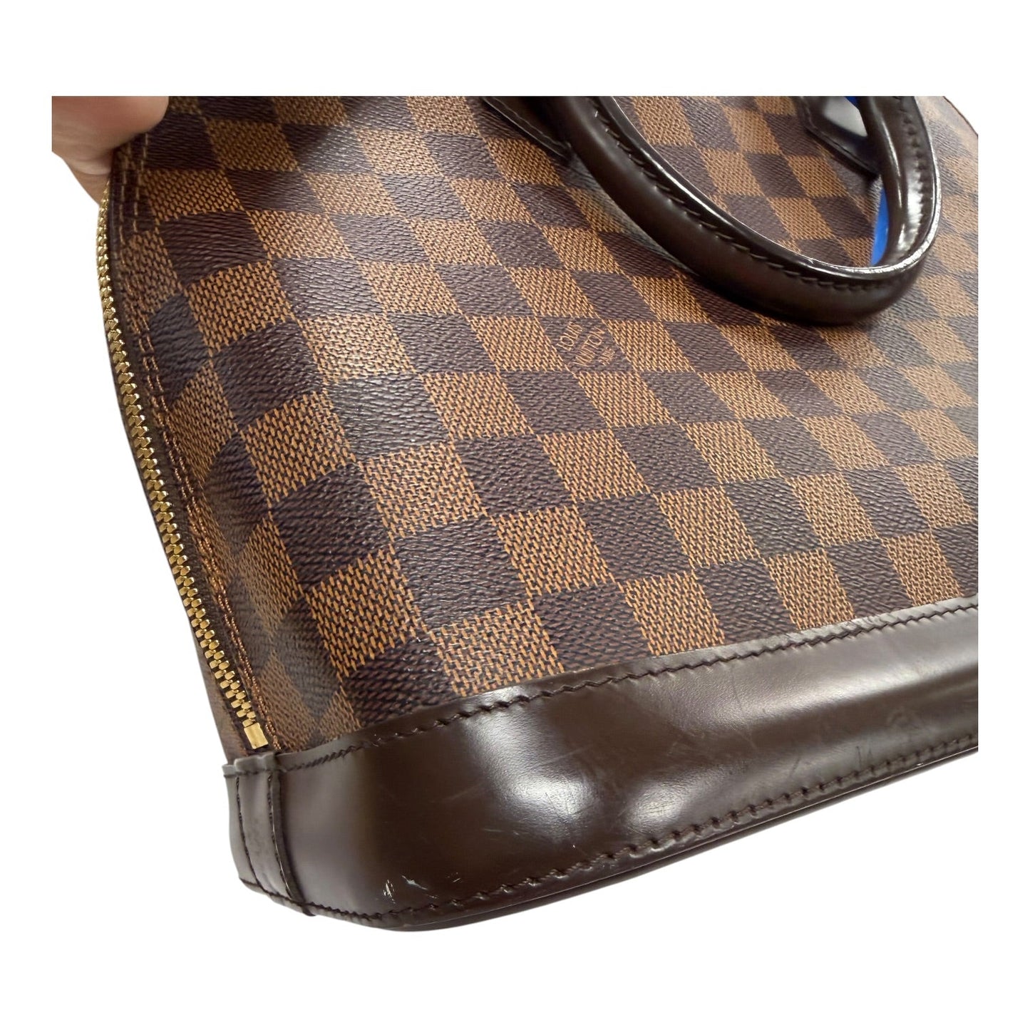Handbag Luxury Designer By Louis Vuitton In Brown, Size:Medium