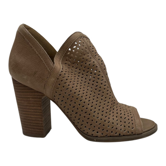 Sandals Heels Block By Lucky Brand In Brown, Size:6