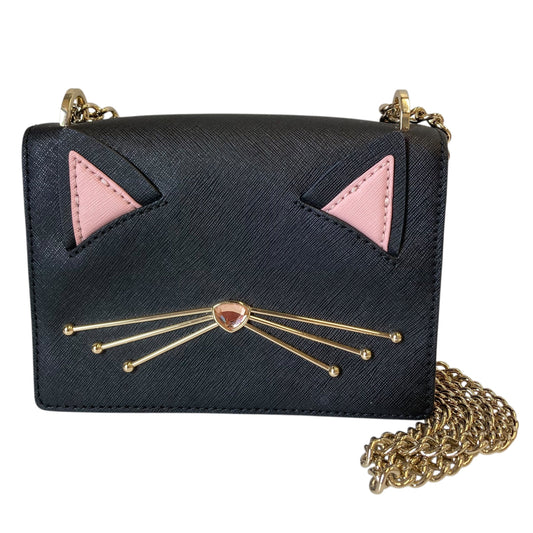 Crossbody Designer By Kate Spade In Black, Size:Small