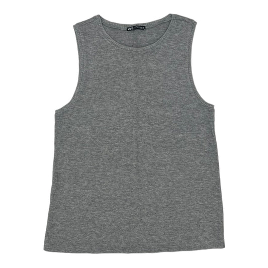 GREY TOP SLEEVELESS by ZARA Size:M