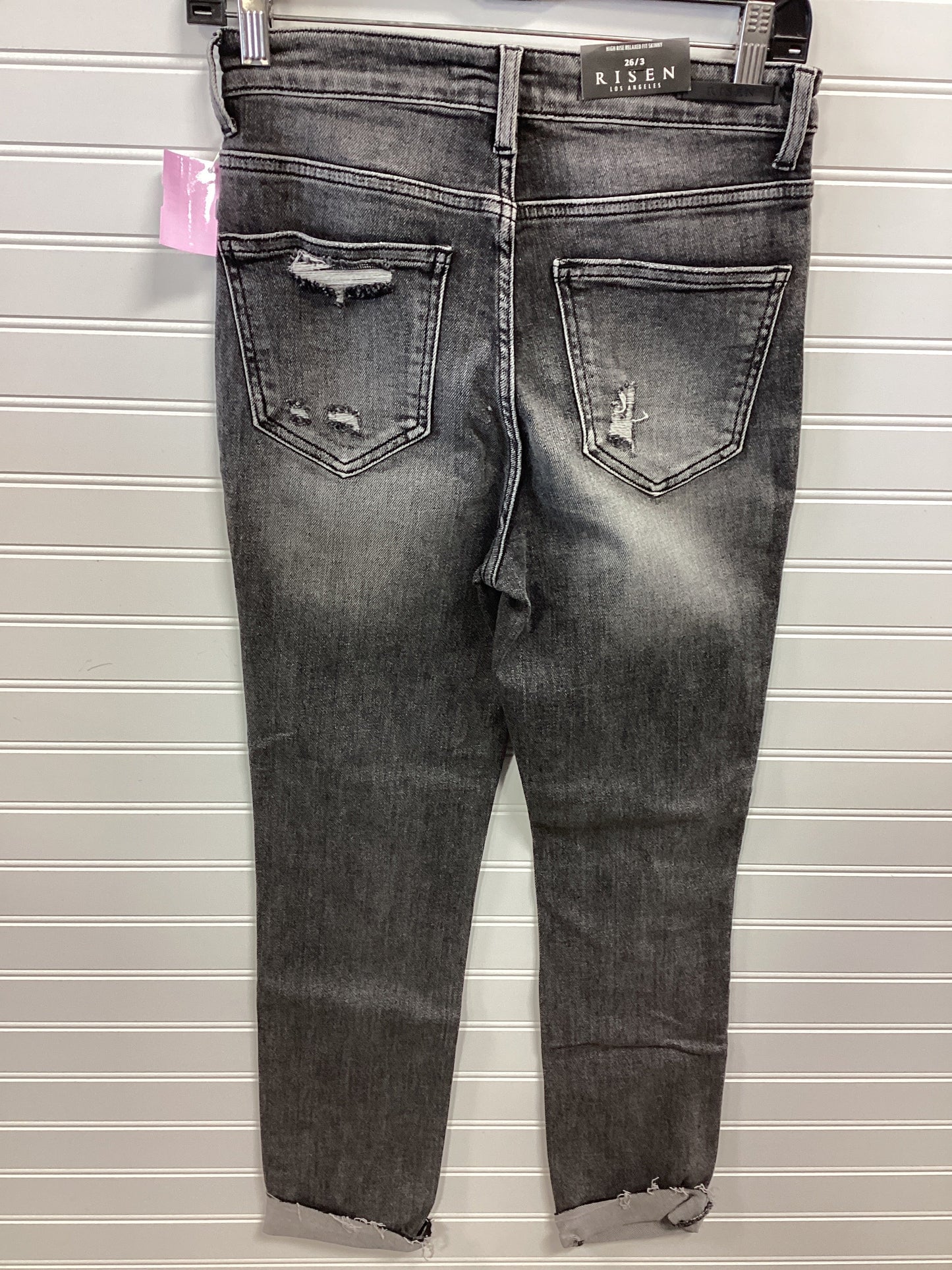 Jeans Skinny By Risen In Black Denim, Size:4