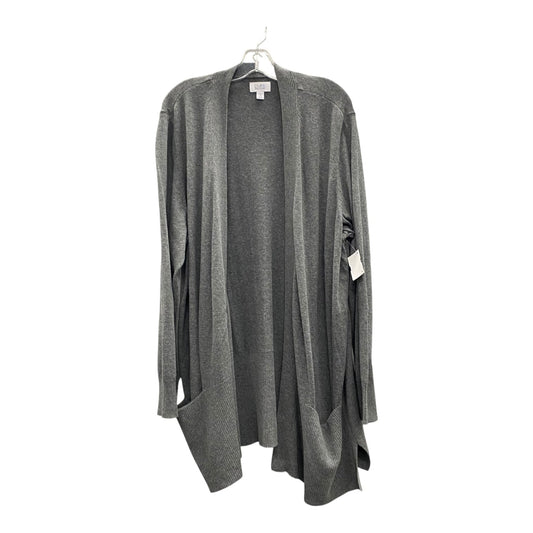 Cardigan By Croft And Barrow In Grey, Size:2X
