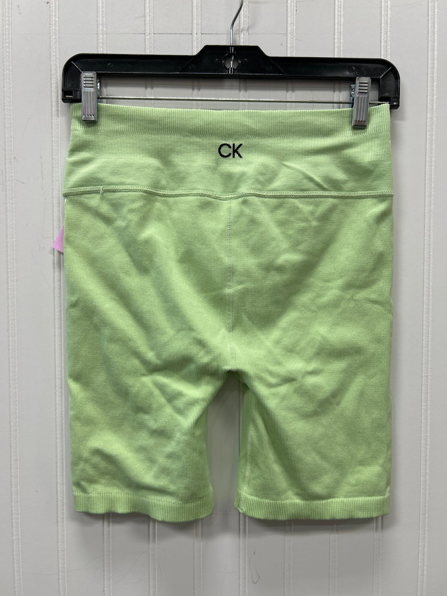 Athletic Shorts By Calvin Klein In Green, Size:M