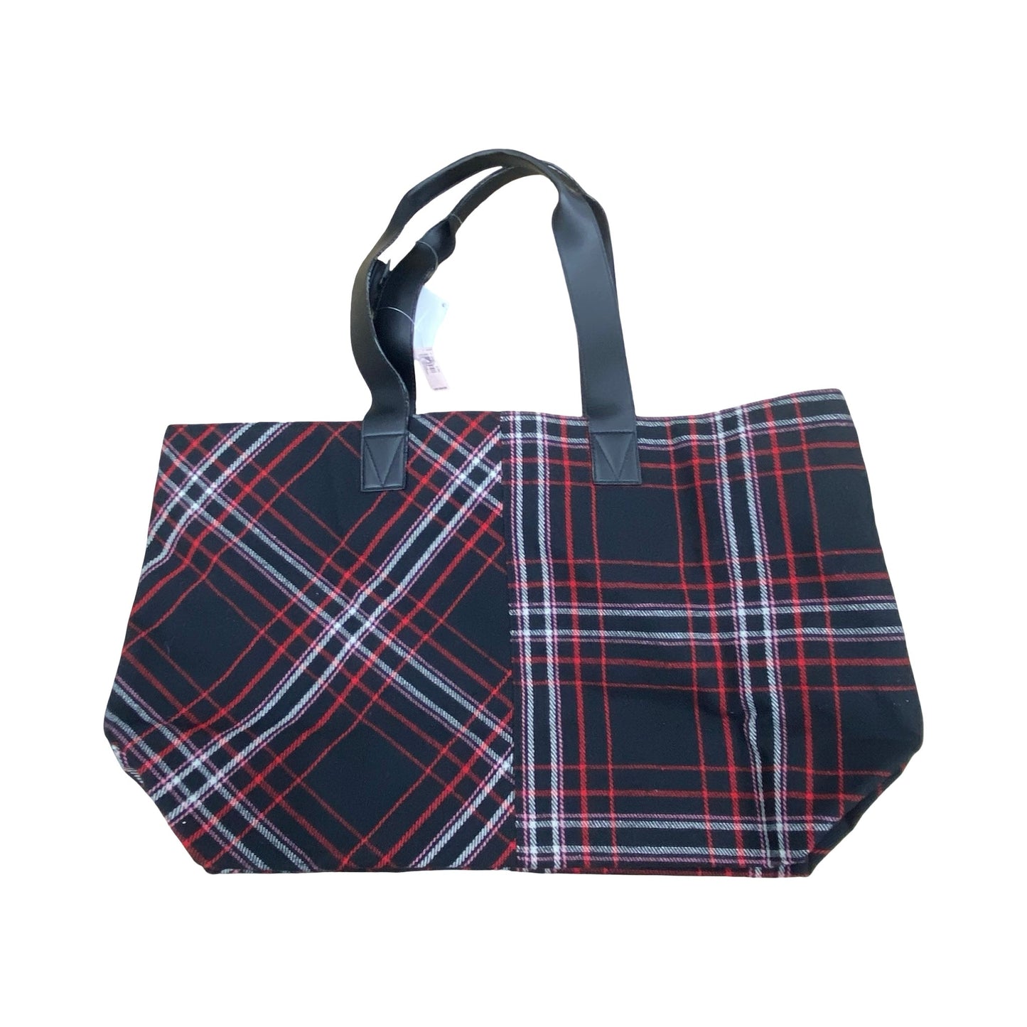 Tote By Pink In Plaid Pattern, Size:Large