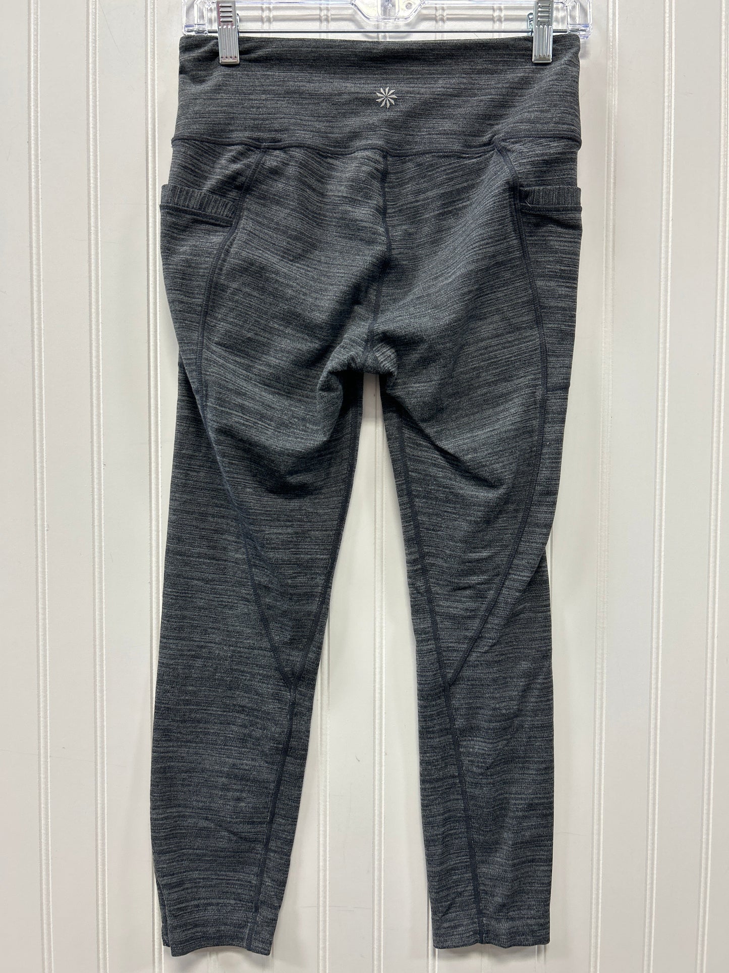 Athletic Leggings By Athleta In Grey, Size:M