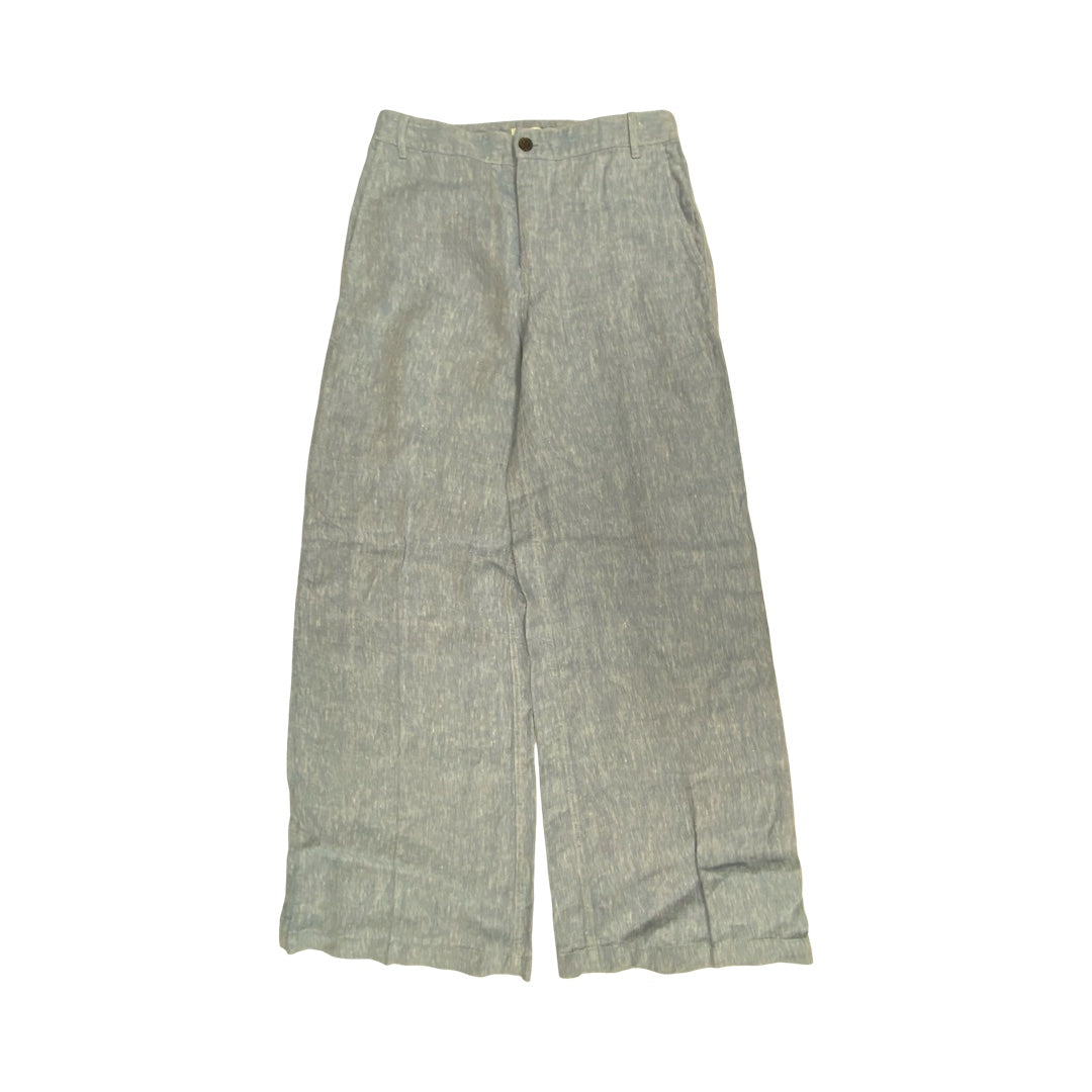 Pants Linen By Madewell In Blue, Size:2