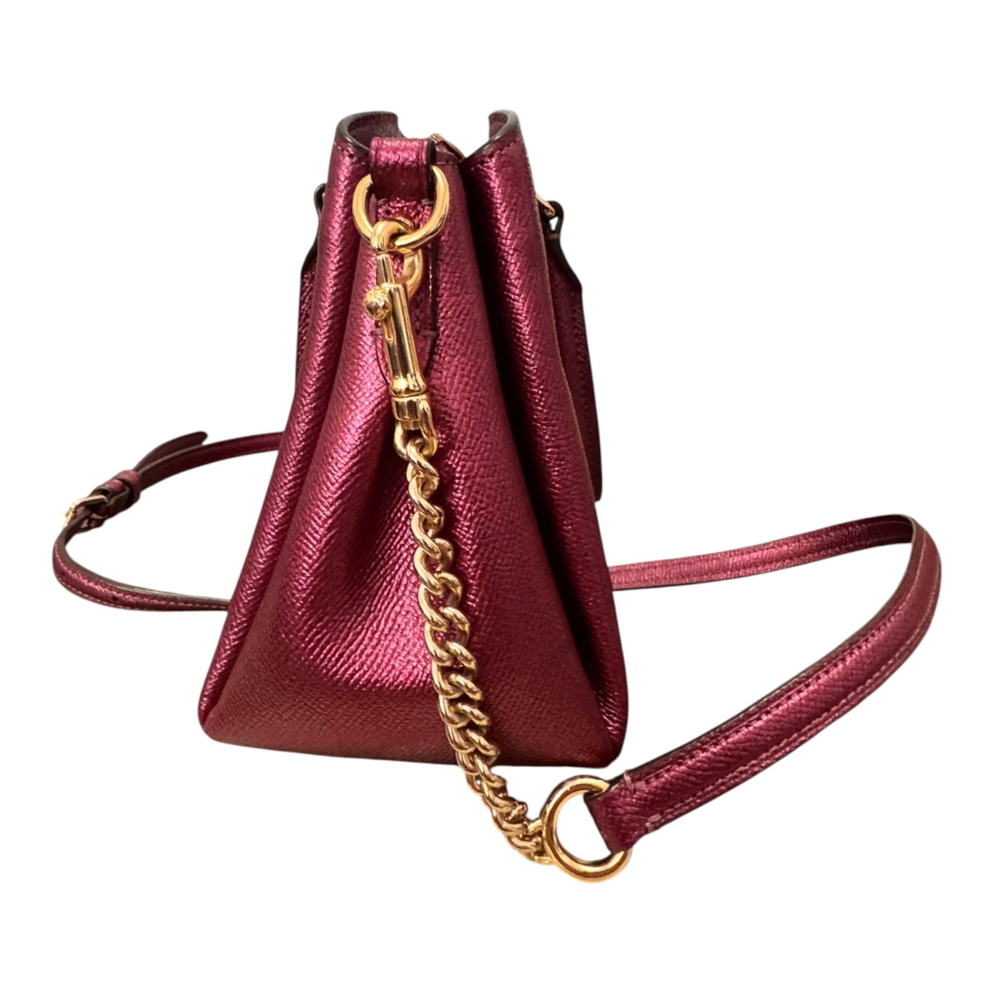 Handbag Designer By Coach In Purple, Size:Small