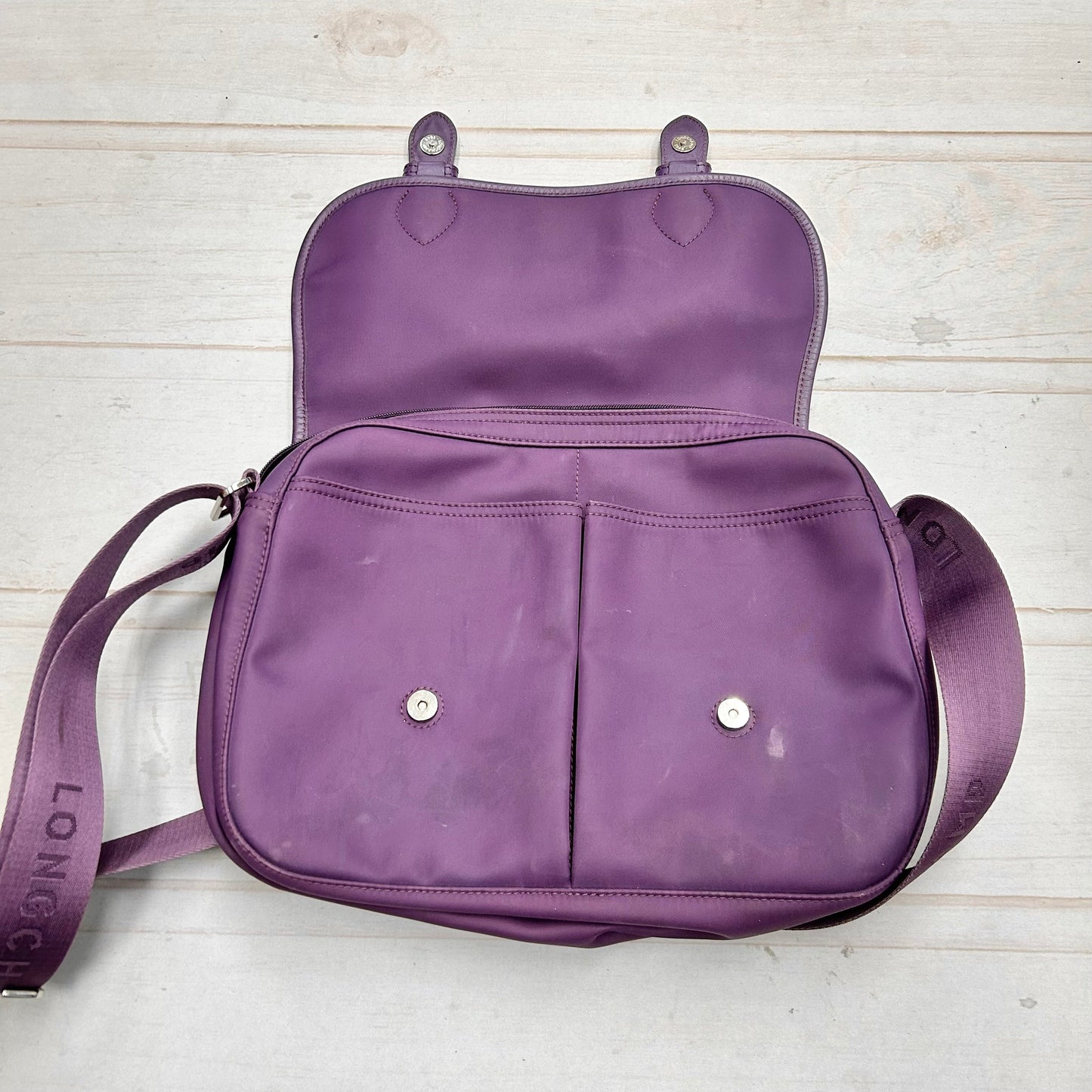 Crossbody Designer By Longchamp, Size: Medium