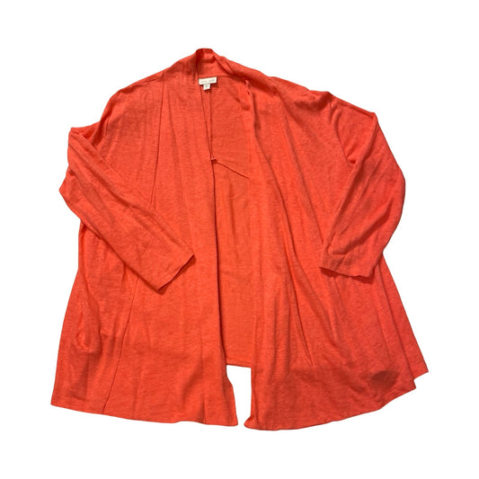 Sweater Cardigan By J. Jill In Pink, Size:L