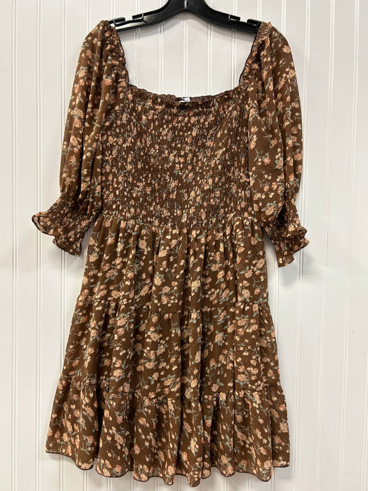 Dress Casual Midi By Baltic Born In Brown, Size:L