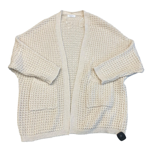 Sweater Cardigan By Carly Jean In Cream, Size:S