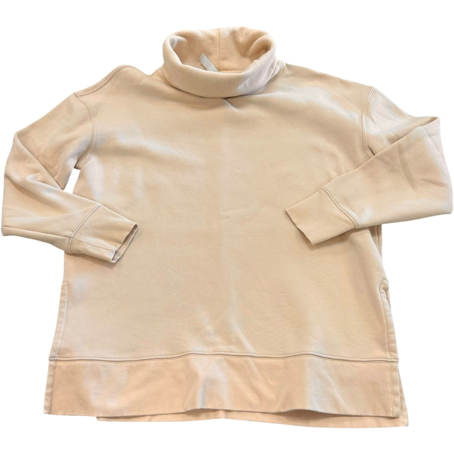 Sweatshirt Collar By Athleta In Tan, Size:M