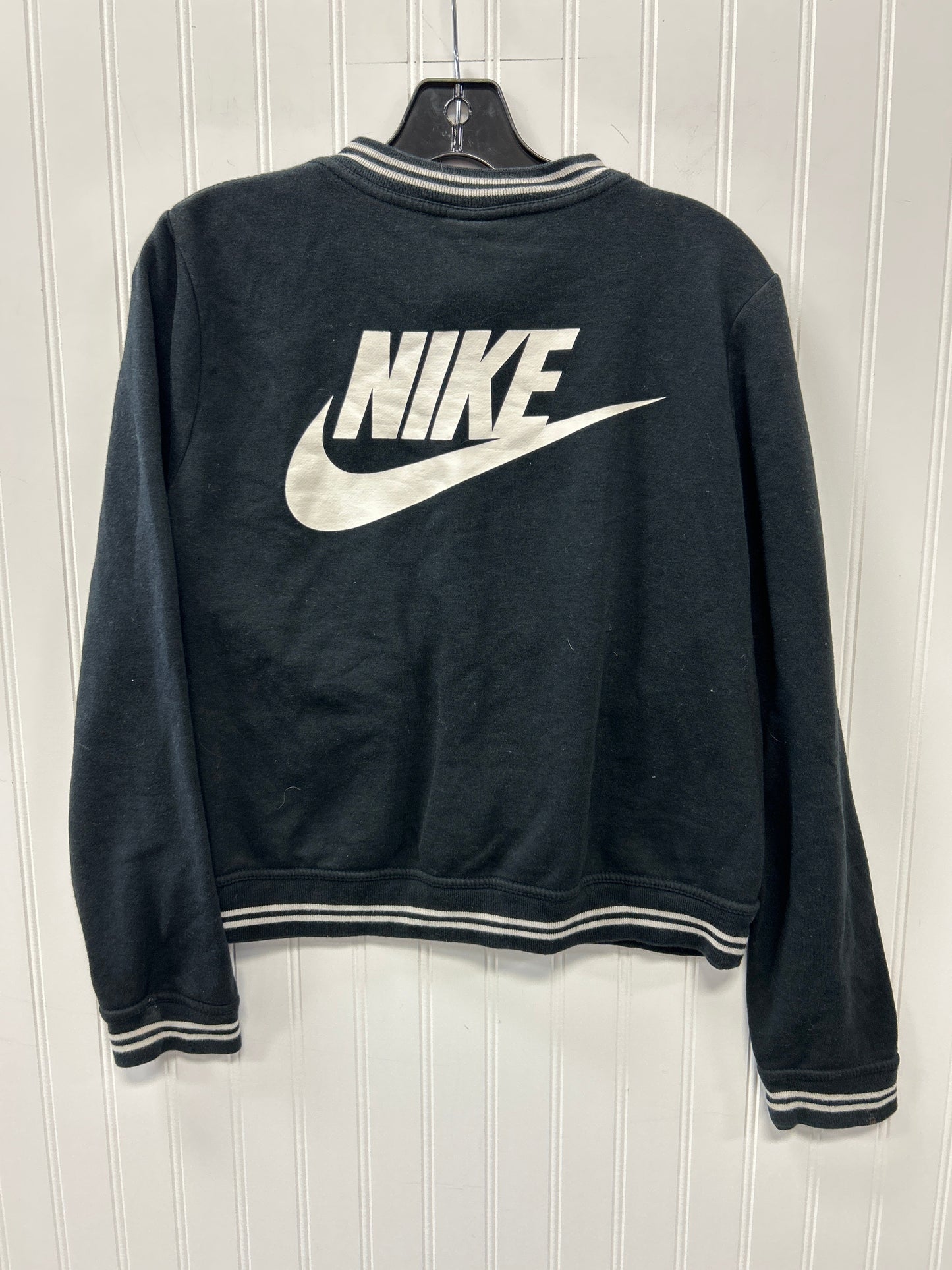 Athletic Jacket By Nike Apparel In Black, Size:M
