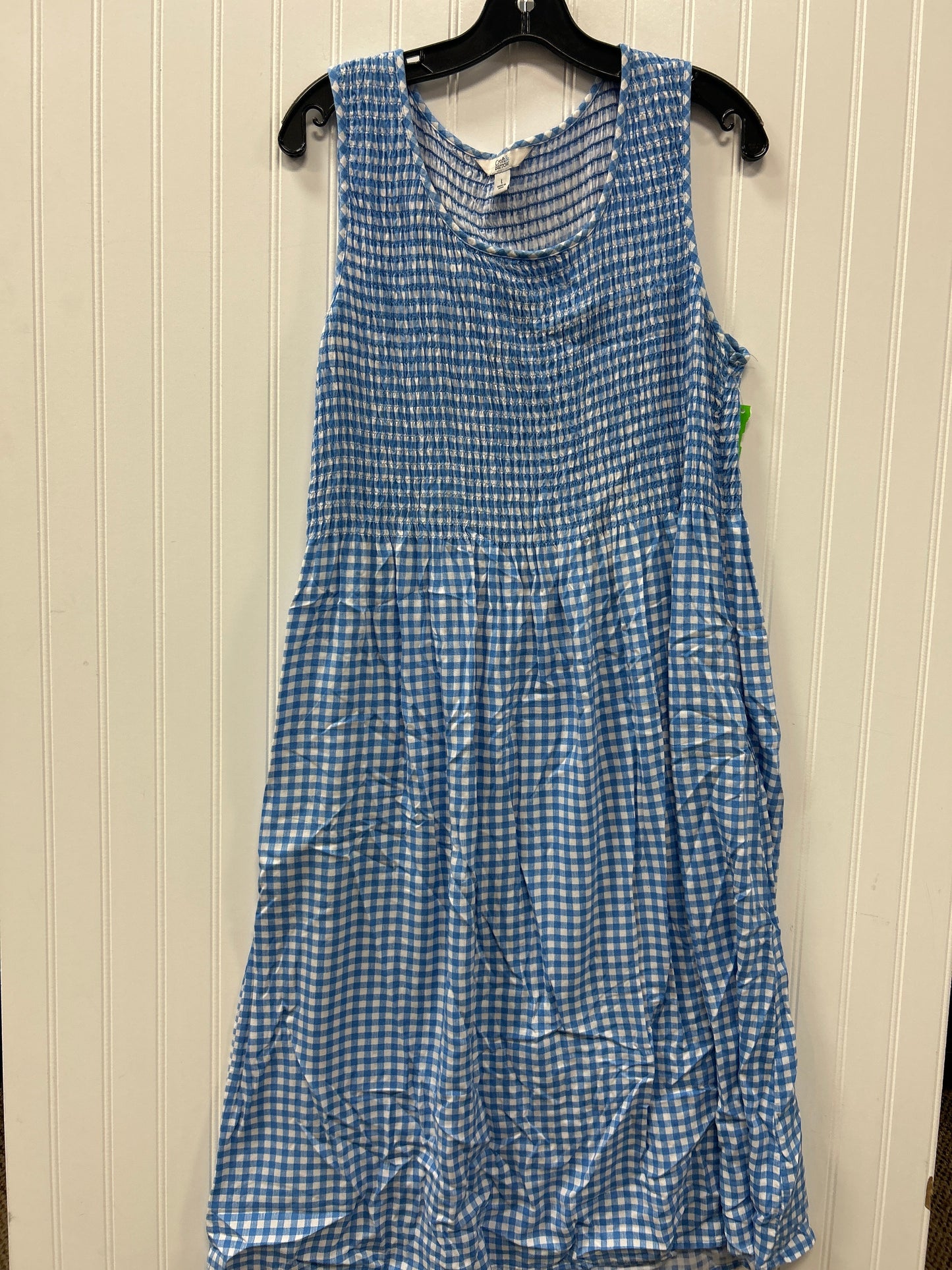 Dress Casual Maxi By Croft And Barrow In Blue, Size:L