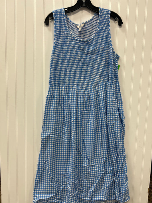 Dress Casual Maxi By Croft And Barrow In Blue, Size:L