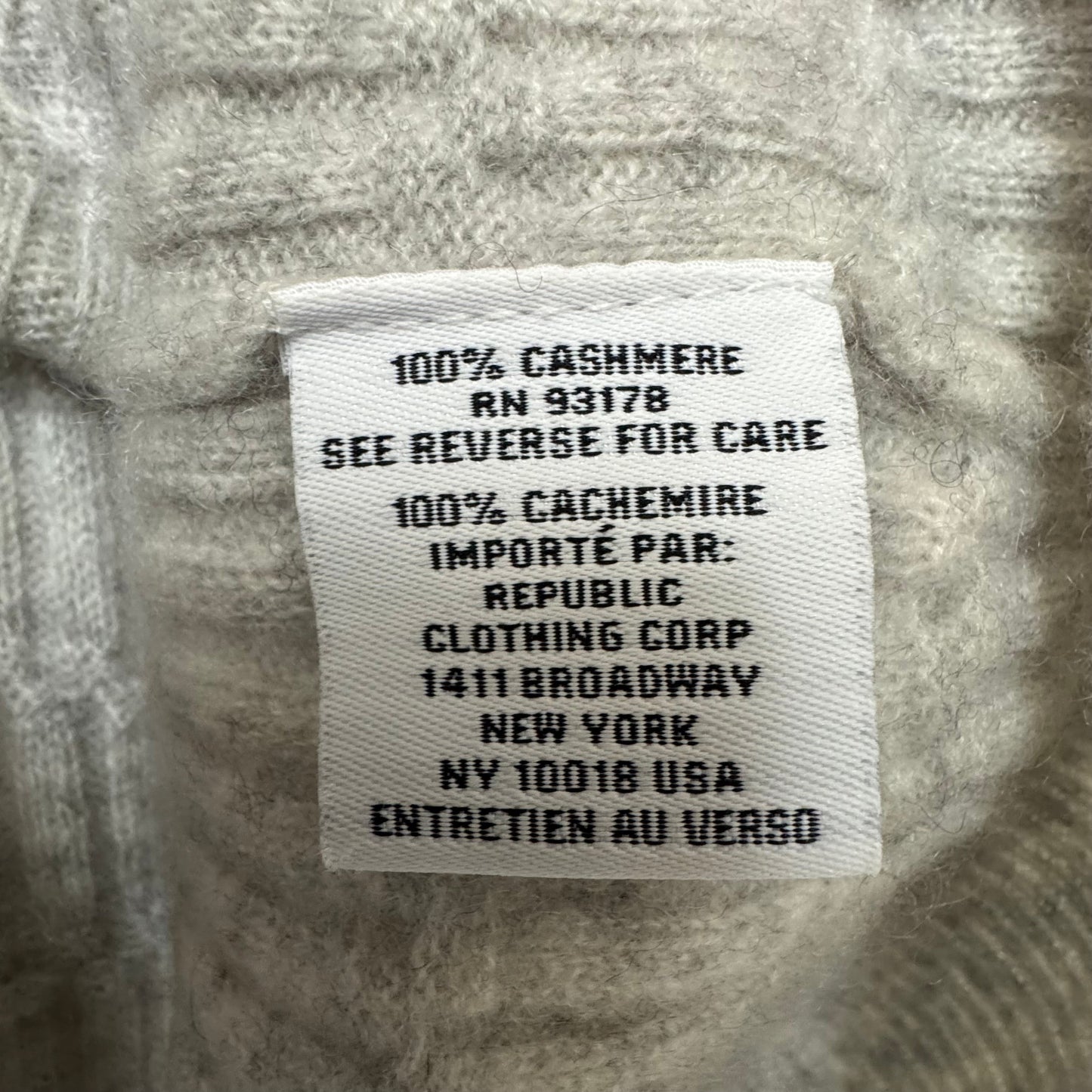 Cashmere Sweater Short Sleeve By Magaschoni In Grey, Size: M