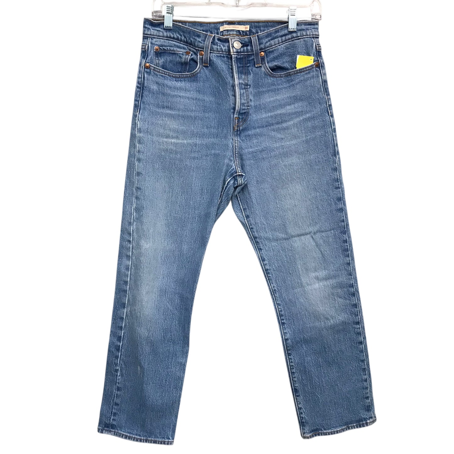 Jeans Straight By Levis In Blue Denim, Size:6