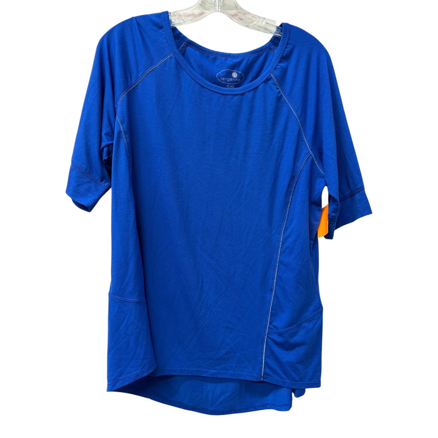 Athletic Top Ss By Tangerine In Blue, Size:Xl