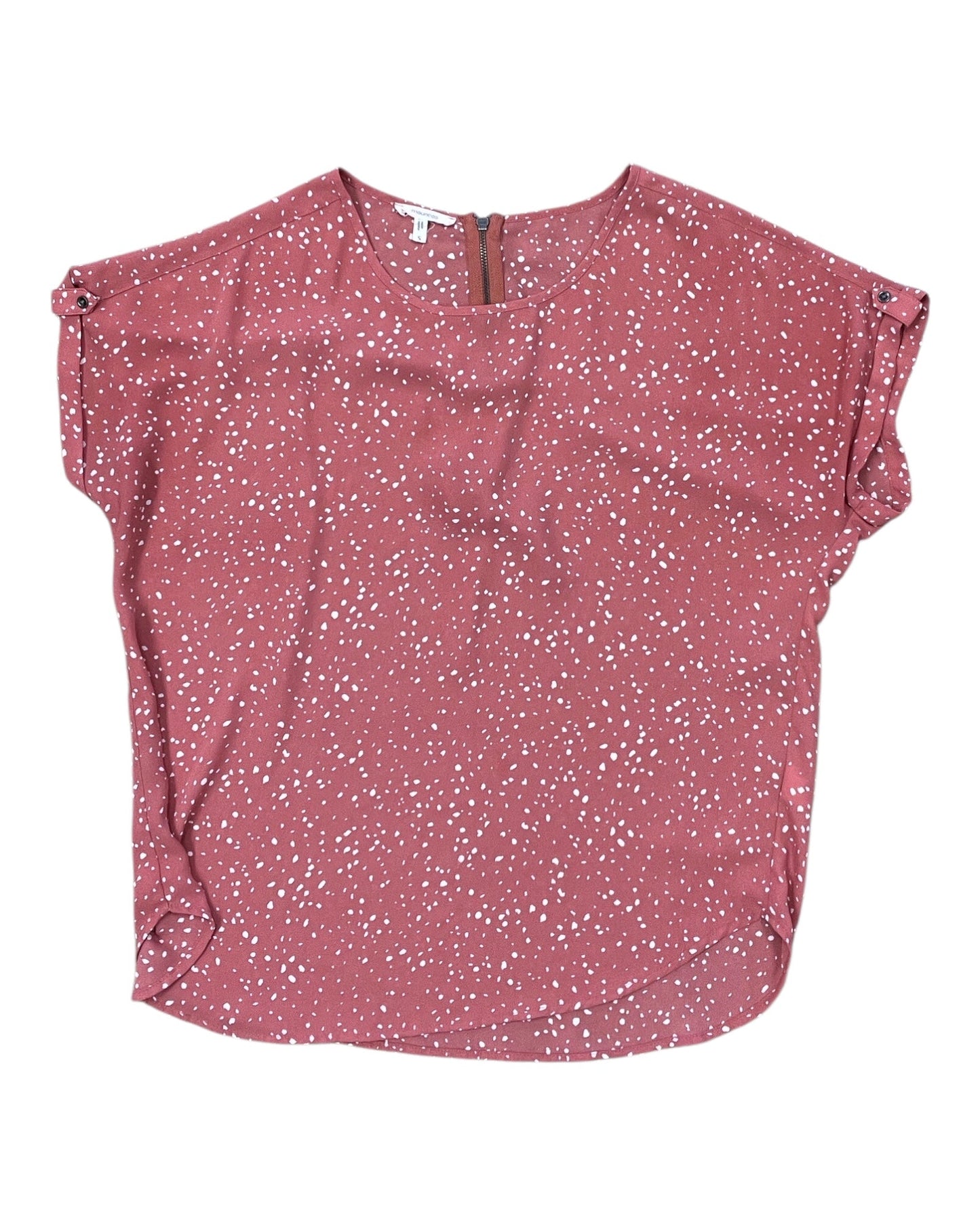 Blouse Ss By Maurices In Pink, Size:S