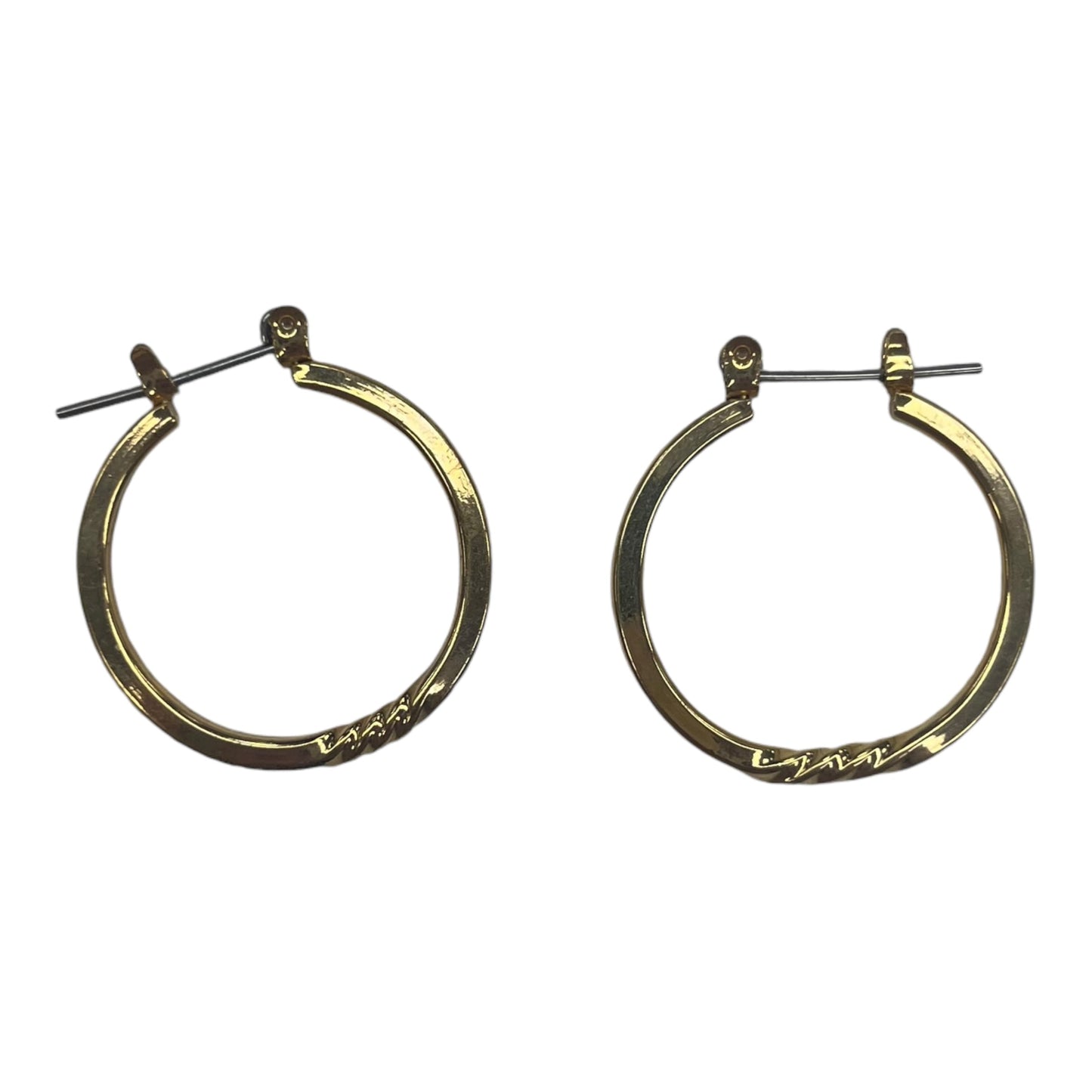 Earrings Hoop By Clothes Mentor In Gold