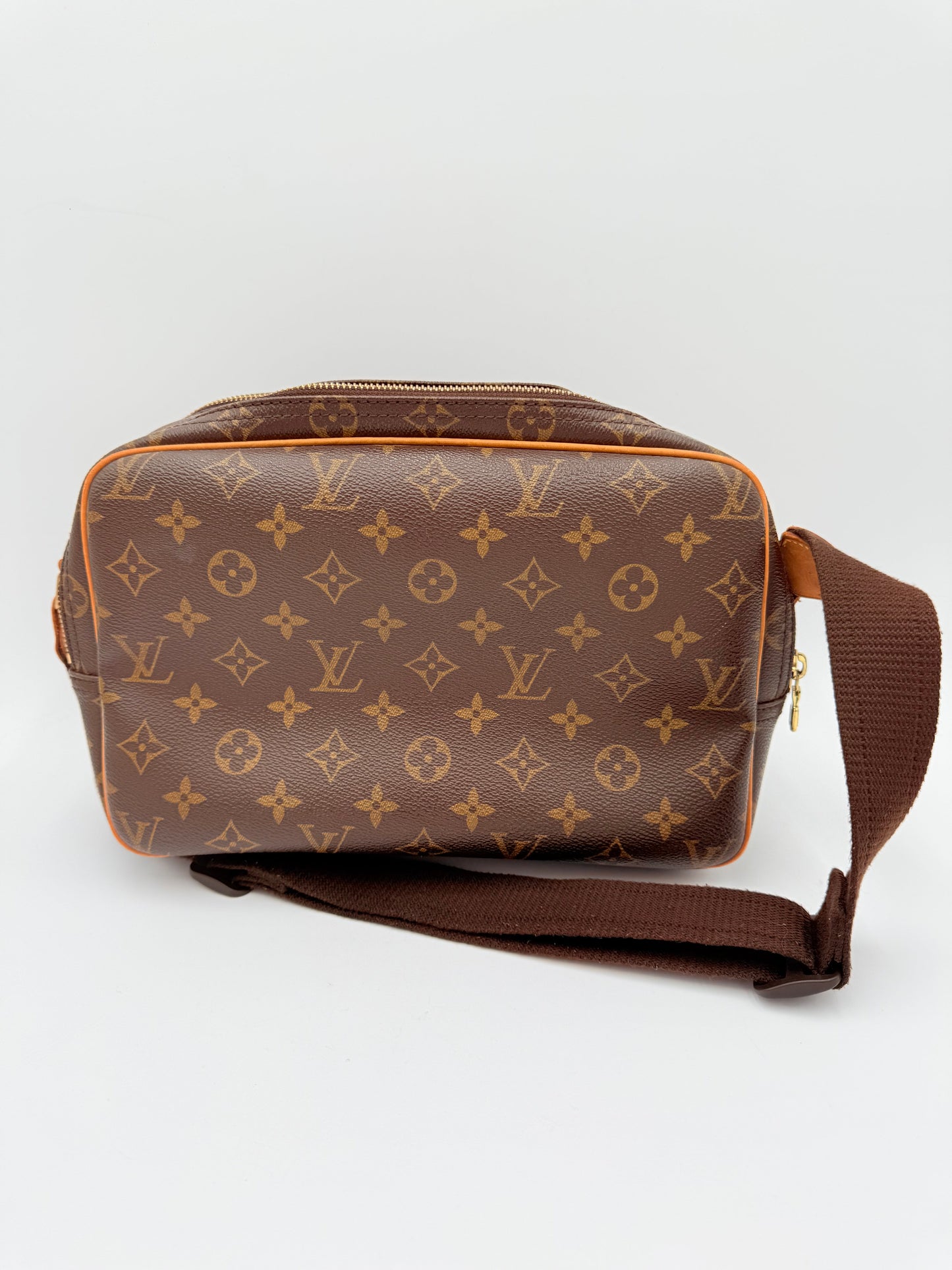 Crossbody Luxury Designer By Louis Vuitton In Brown & Tan, Size:Small