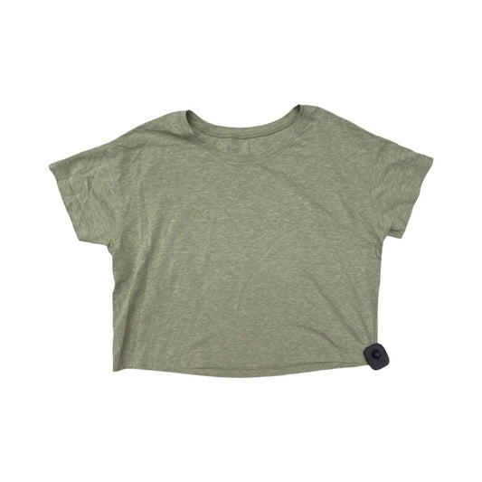 Athletic Top Ss By Lululemon In Green, Size:8