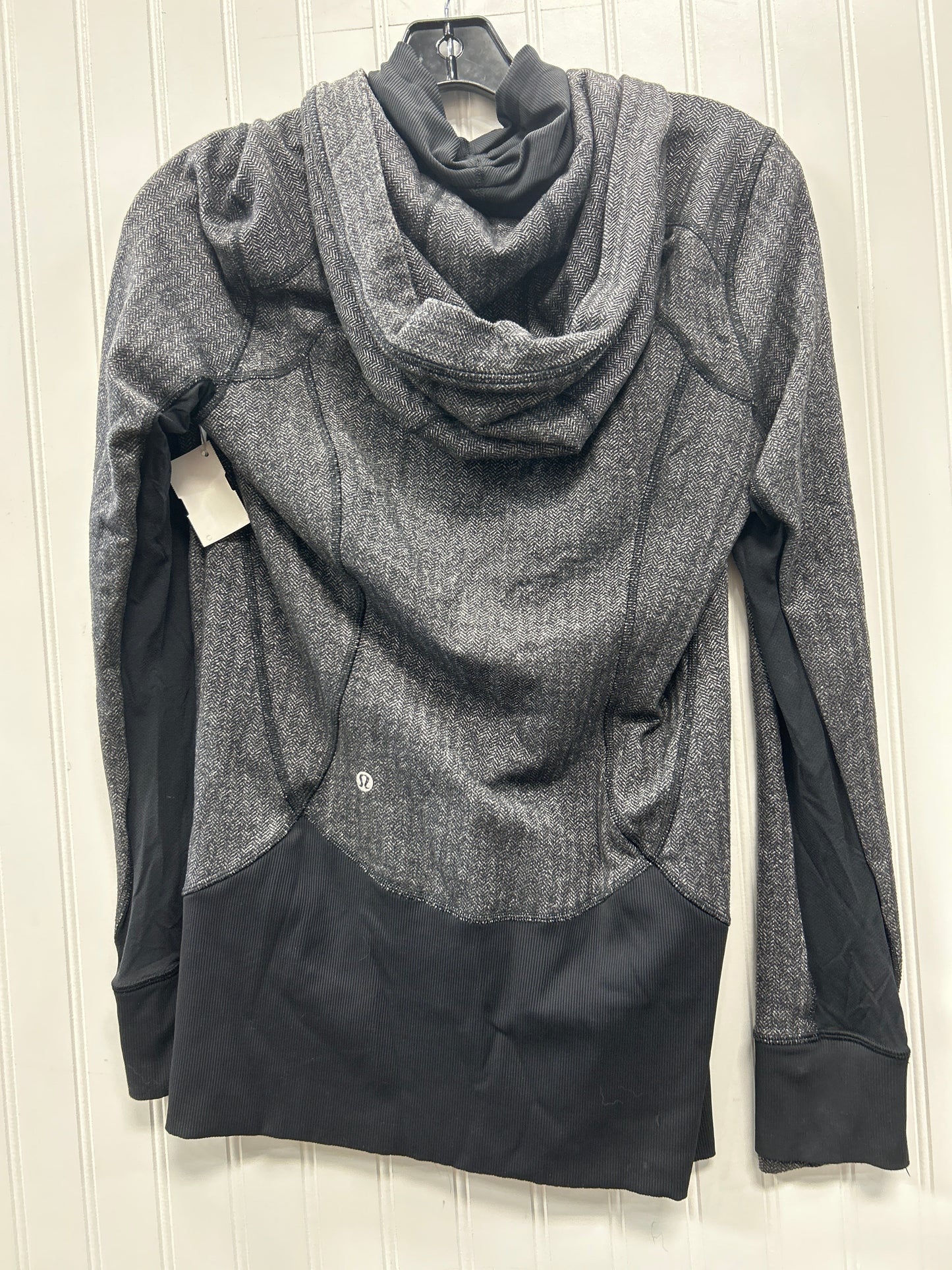 Athletic Jacket By Lululemon In Grey, Size:8