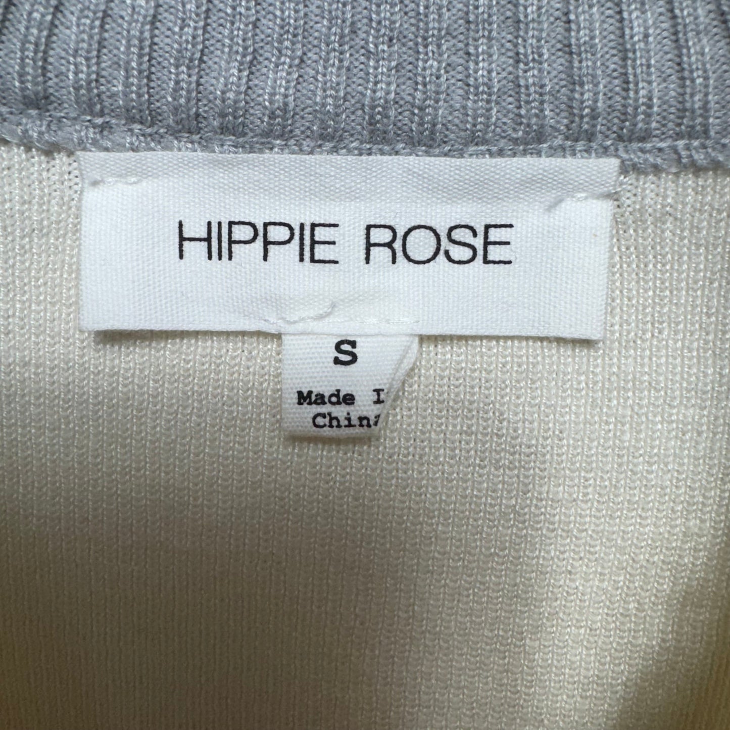 Lounge Set Pants By Hippie Rose In Cream & Grey, Size: S